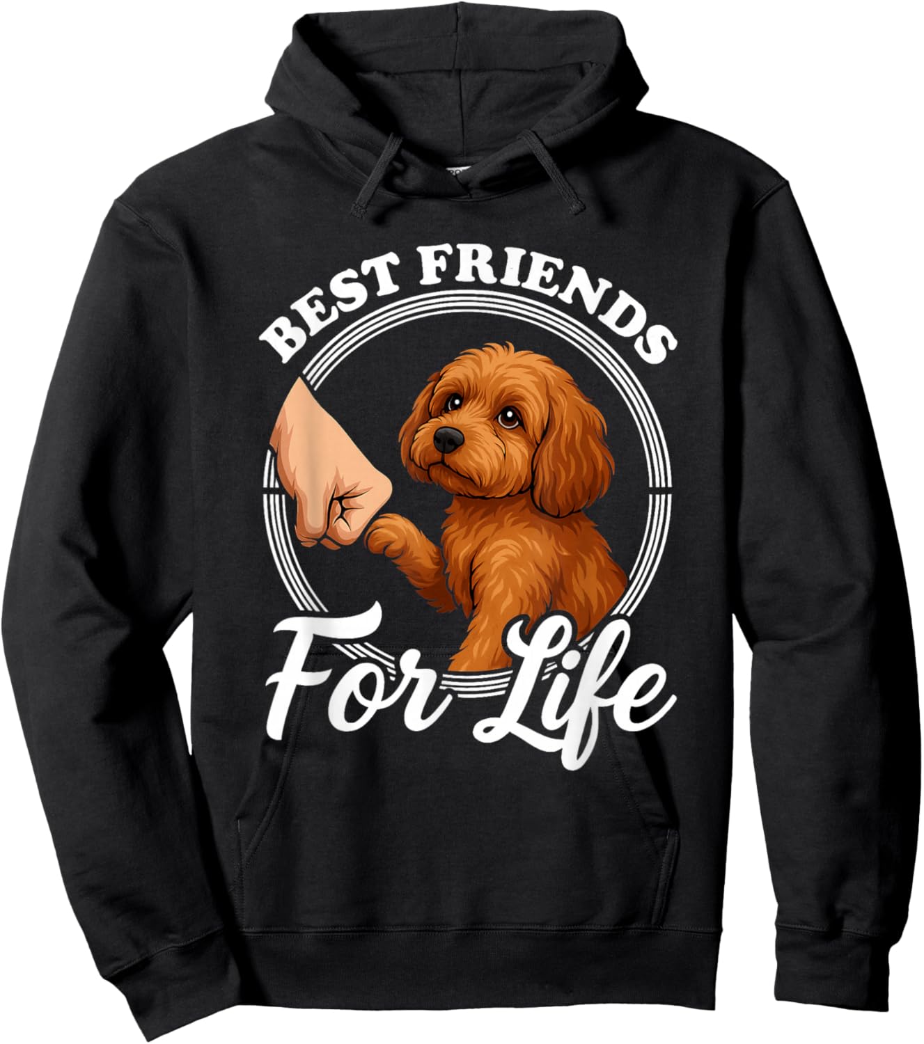 Cavapoo Lover Design Beautiful Cavapoo Dog Hoodie - Hoodie | Black