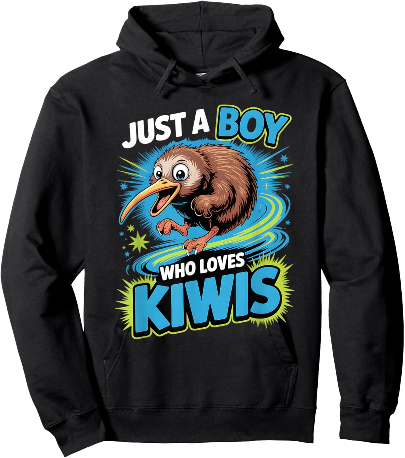 Boys Kiwi Hoodie - Hoodie | Black