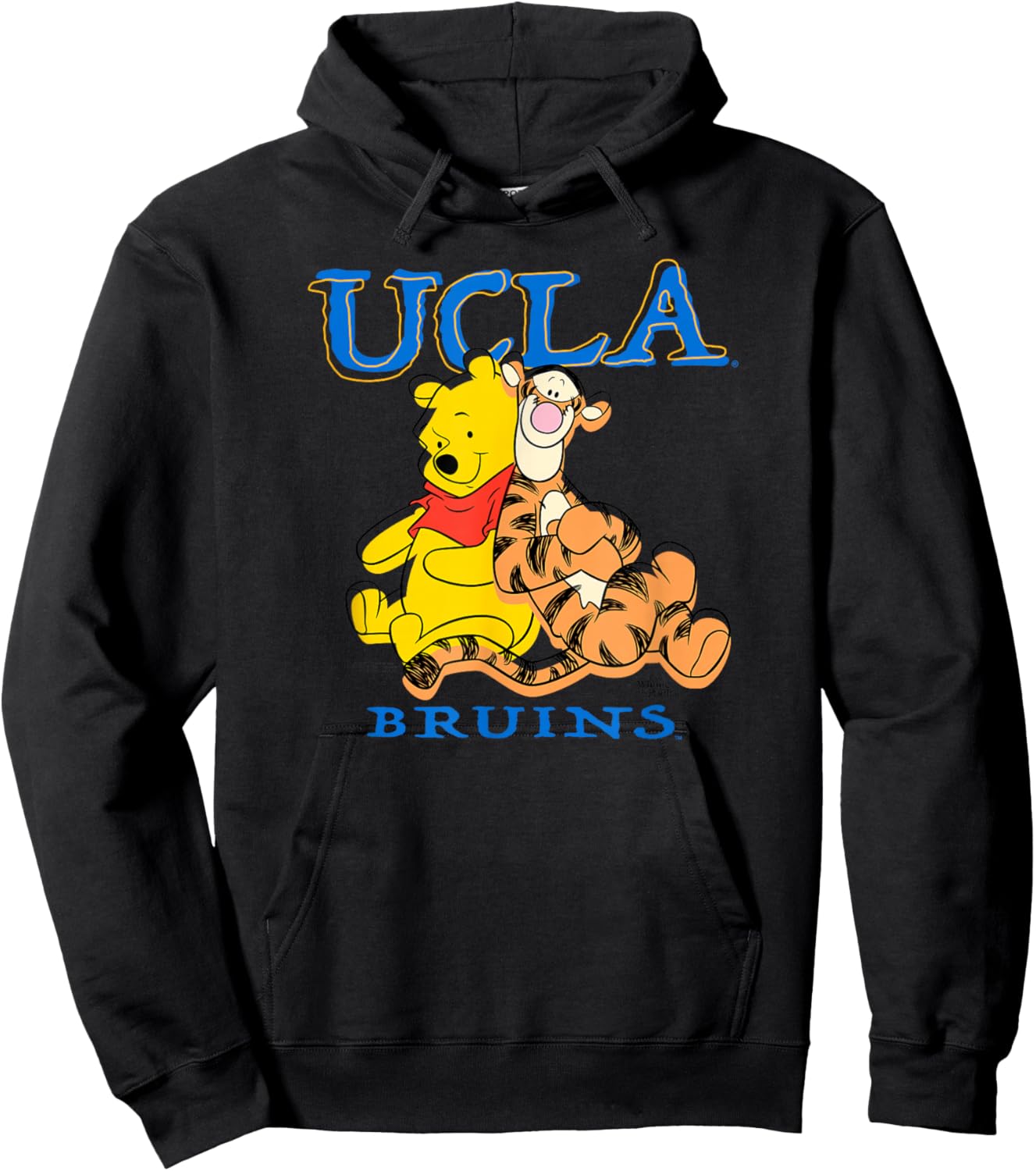 UCLA Bruins Winnie The Pooh and Tigger Officially Licensed Hoodie - Hoodie | Black