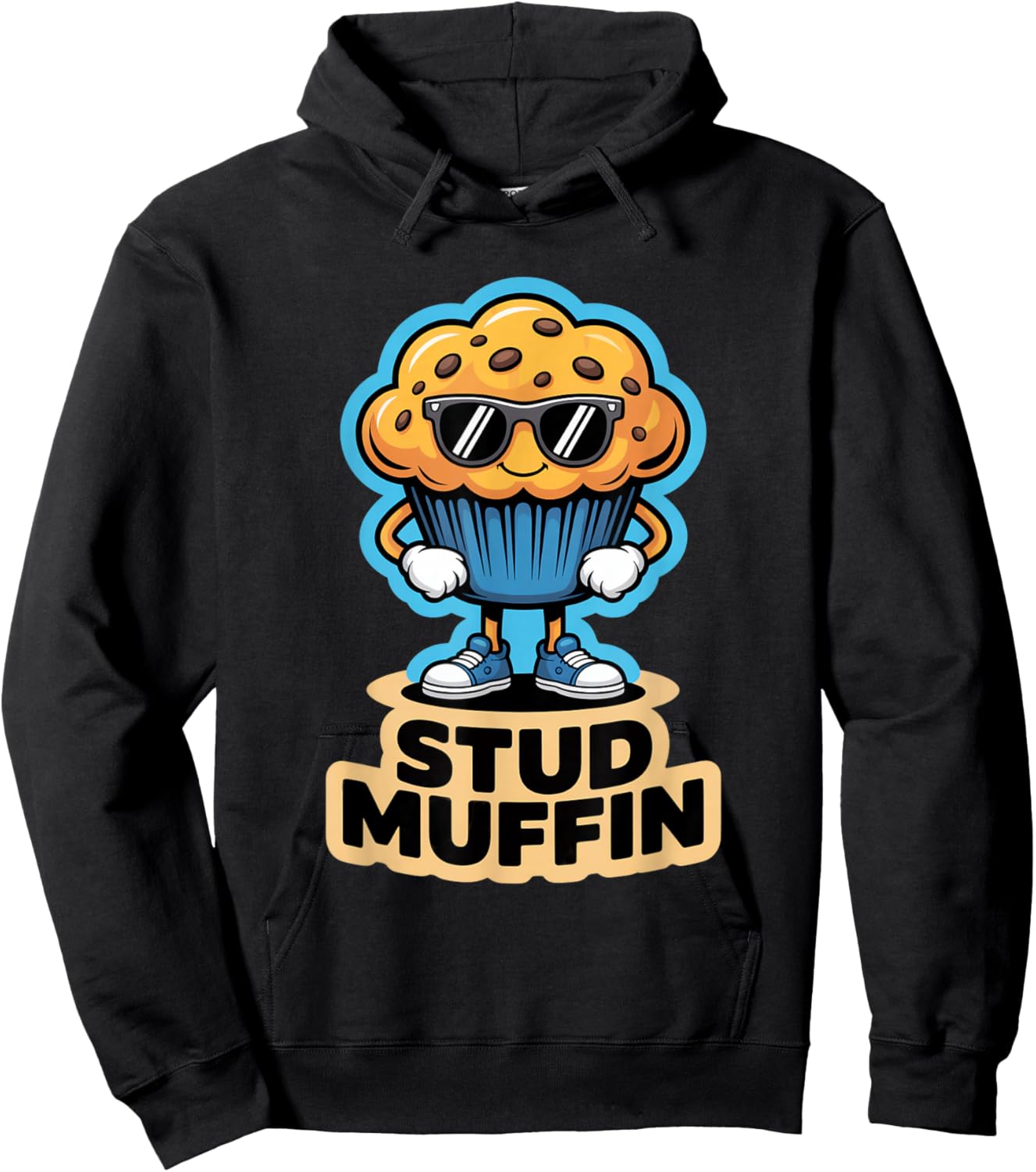 Stud Muffin Funny Kawaii Muffin Hoodie - Hoodie | Black