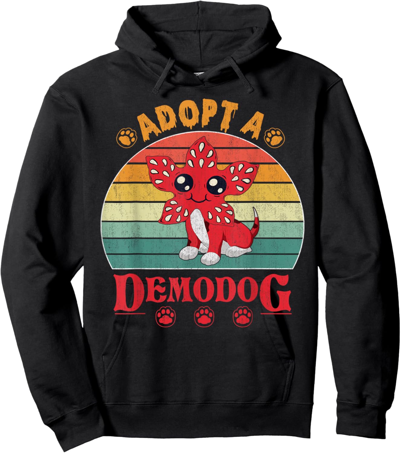 Adopt a demodog Funny Dog Lovers Women Kids Hoodie - Hoodie | Black