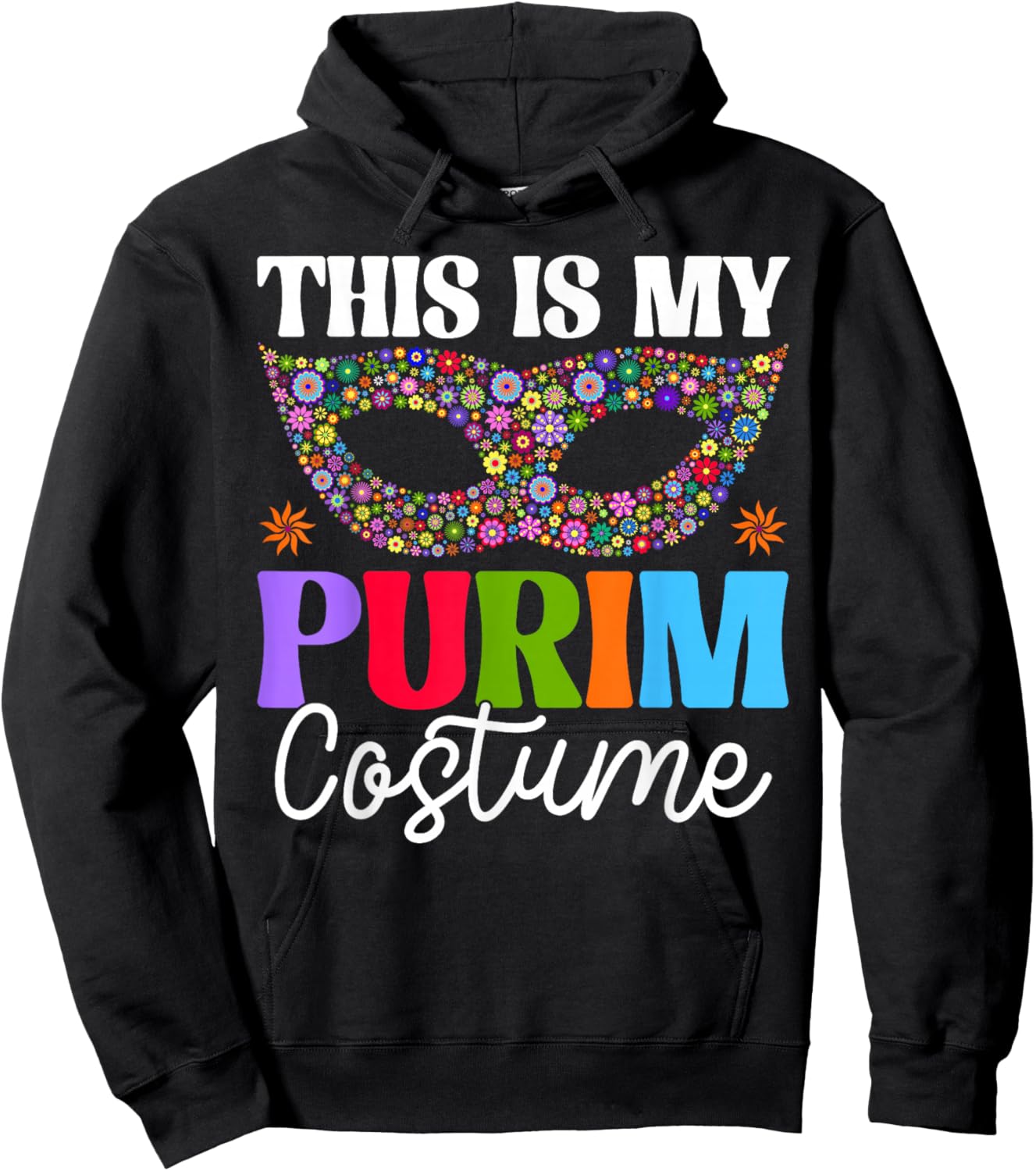 This is My Purim Costume Hamantash Hamantaschen Jewish PJS Hoodie - Hoodie | Black