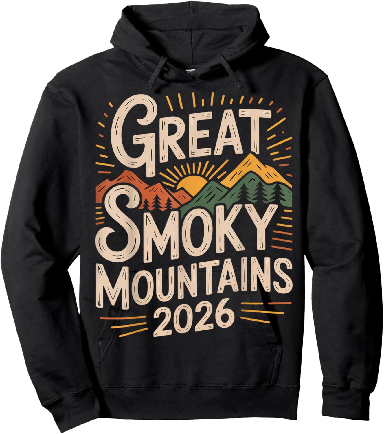 Gatlinburg Smoky Mountains 2026 Family Vacation Hoodie - Hoodie | Black