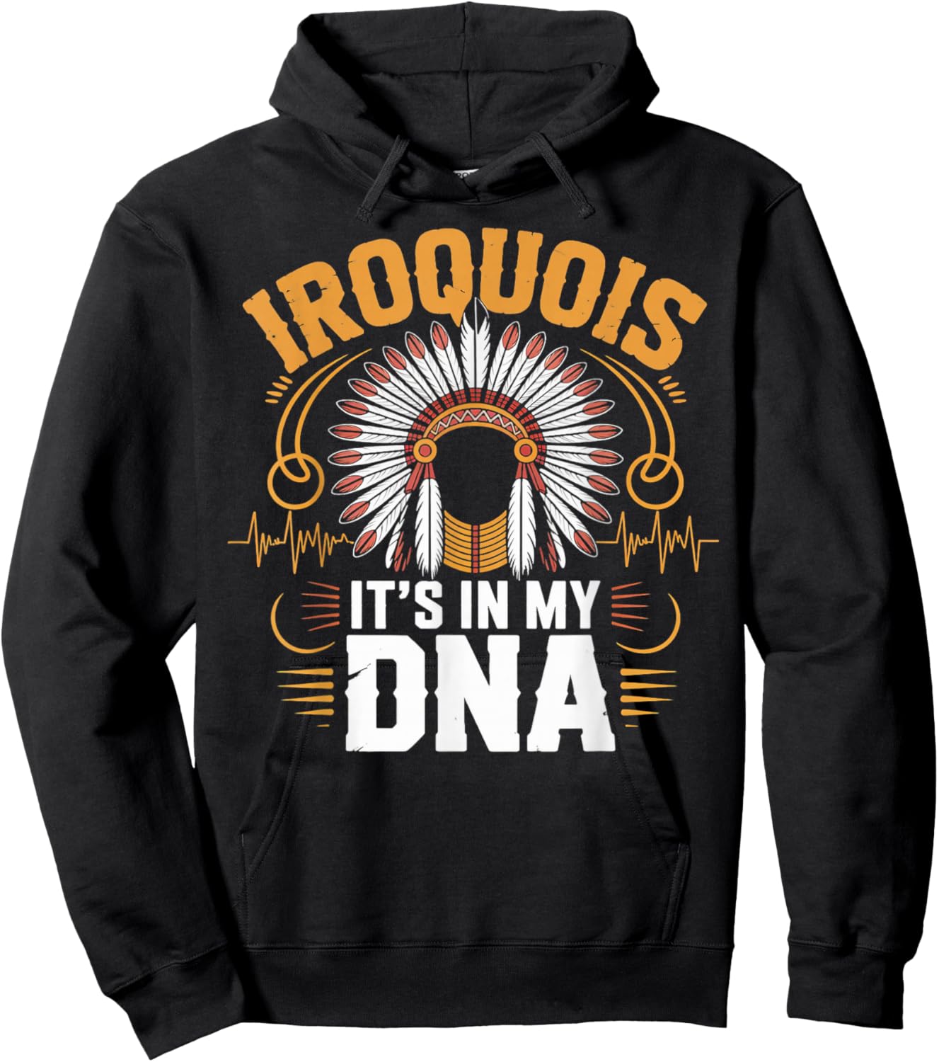 It's in My DNA Haudenosaunee Native American Iroquois Hoodie - Hoodie | Black