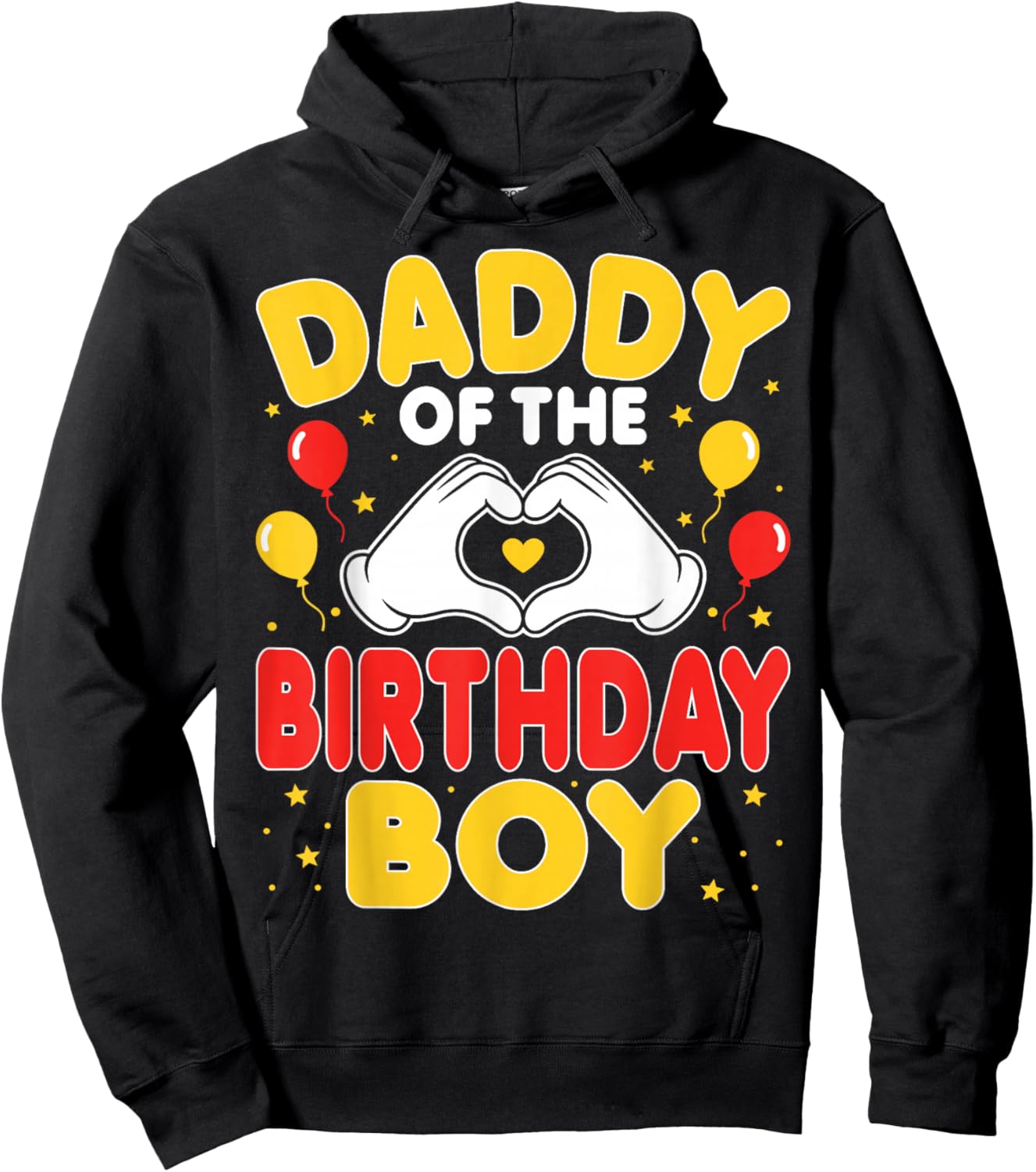 Daddy of The Birthday Boy - Birthday Party Dad Hoodie - Hoodie | Black