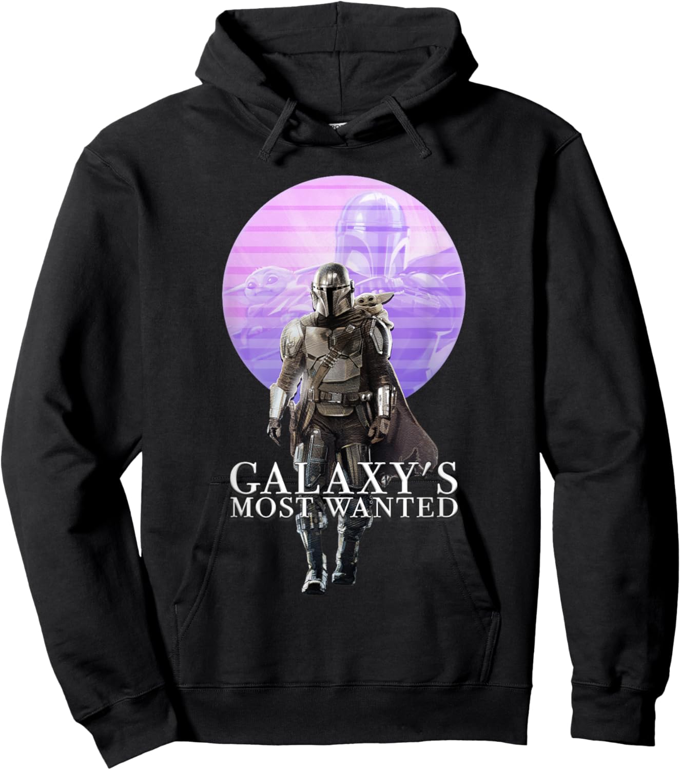 Star Wars The Mandalorian and Grogu Galaxy's Most Wanted Duo Hoodie - Hoodie | Black