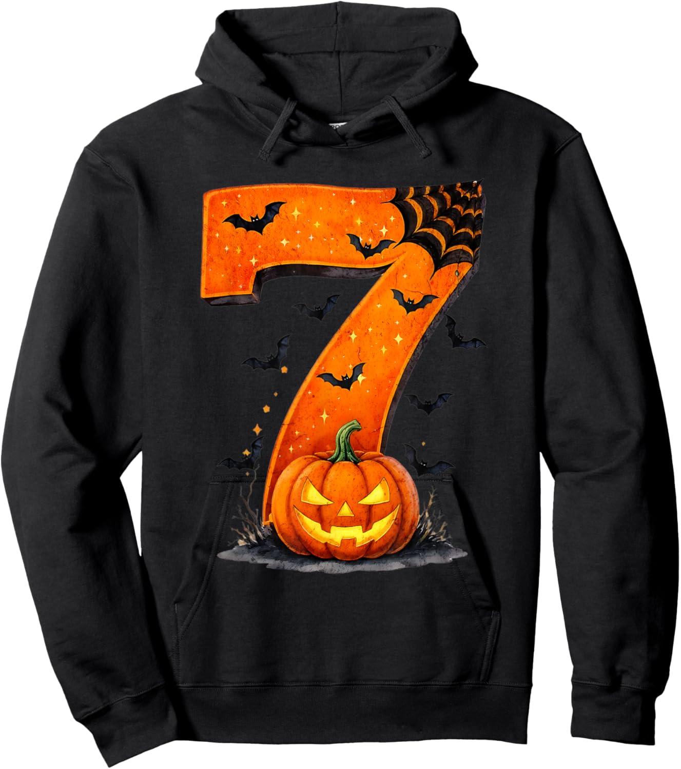 Fun Six Seven 6 7 Meme Design Couples Halloween Hoodie - Hoodie | Black