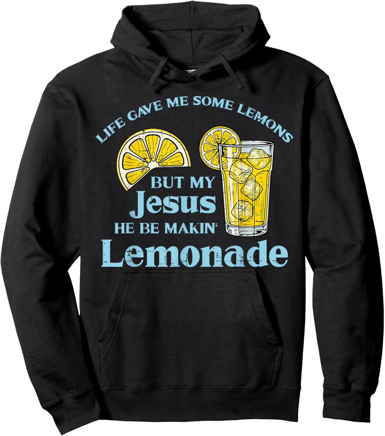 Life Gave Lemon Jesus Made Lemonade Christian Men Women Kids Hoodie - Hoodie | Black
