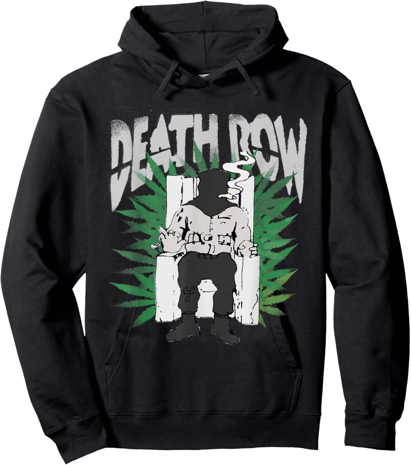 Official Death Row Records Chair Leaf Hoodie - Hoodie | Black