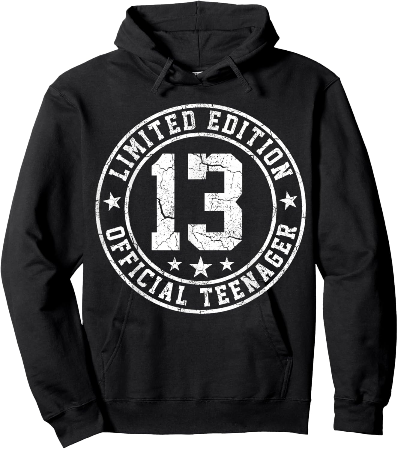 13th Bday Boys Official Teenager Limited Edition Birthday Hoodie - Hoodie | Black