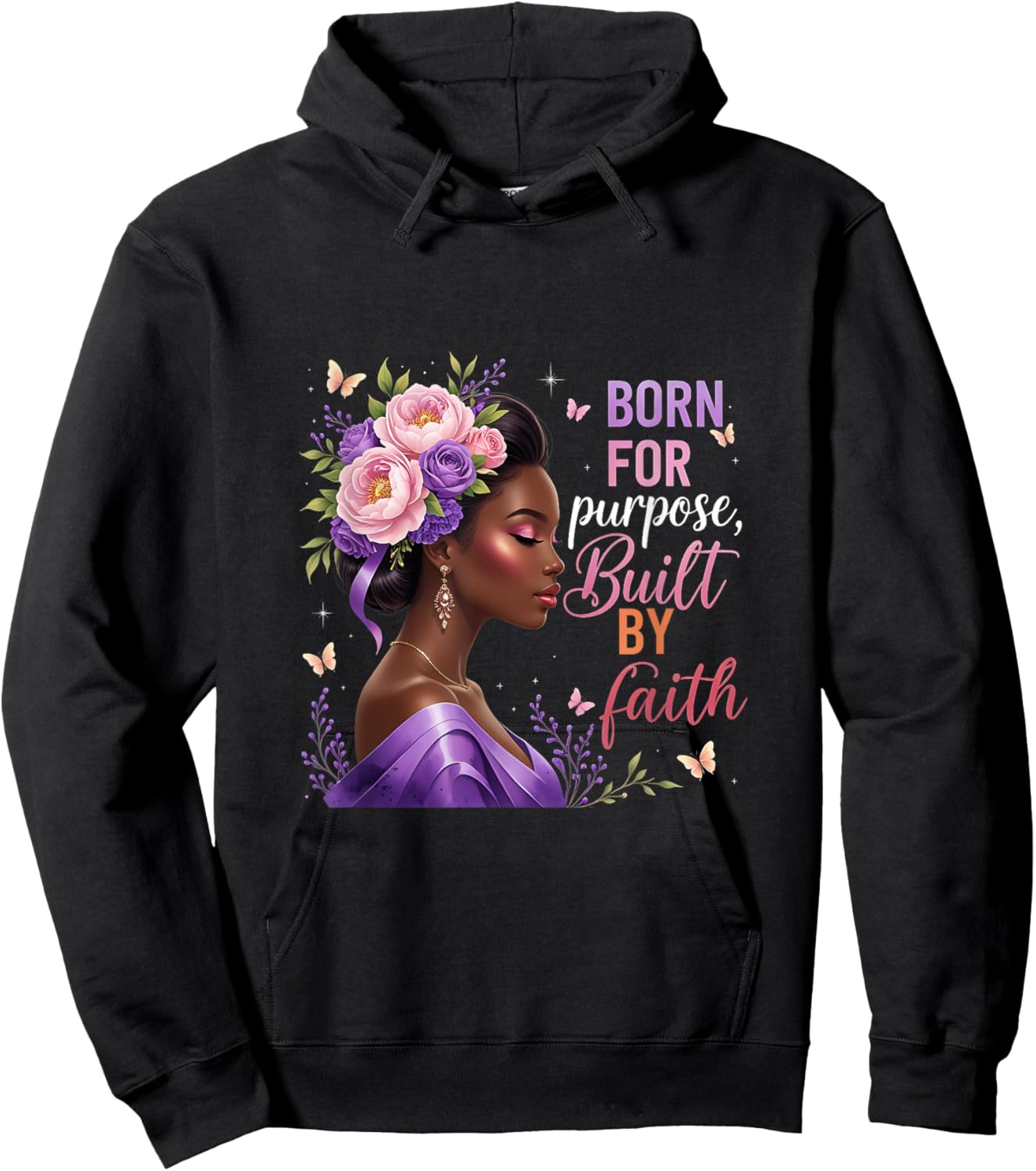 Black Women Christian Afro Faith God African American Hoodie - Hoodie | Black