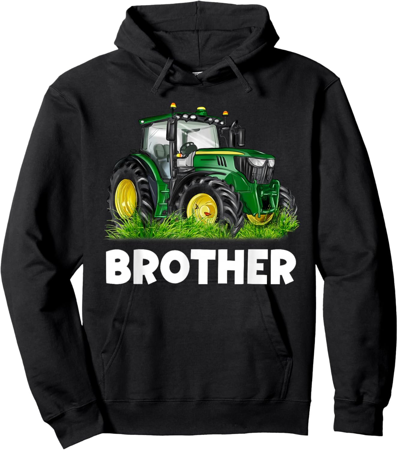 Brother It's My Birthday Tractor Family Group Matching Hoodie - Hoodie | Black