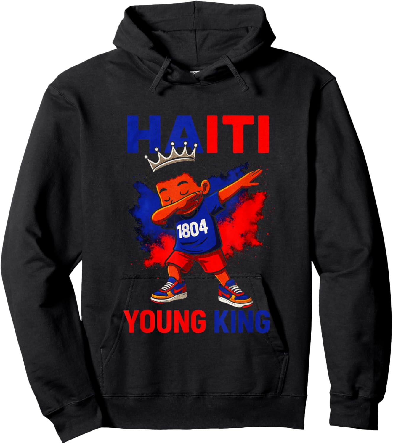 Haiti Young King - Haitian Independence Pride Hoodie - Hoodie | Black