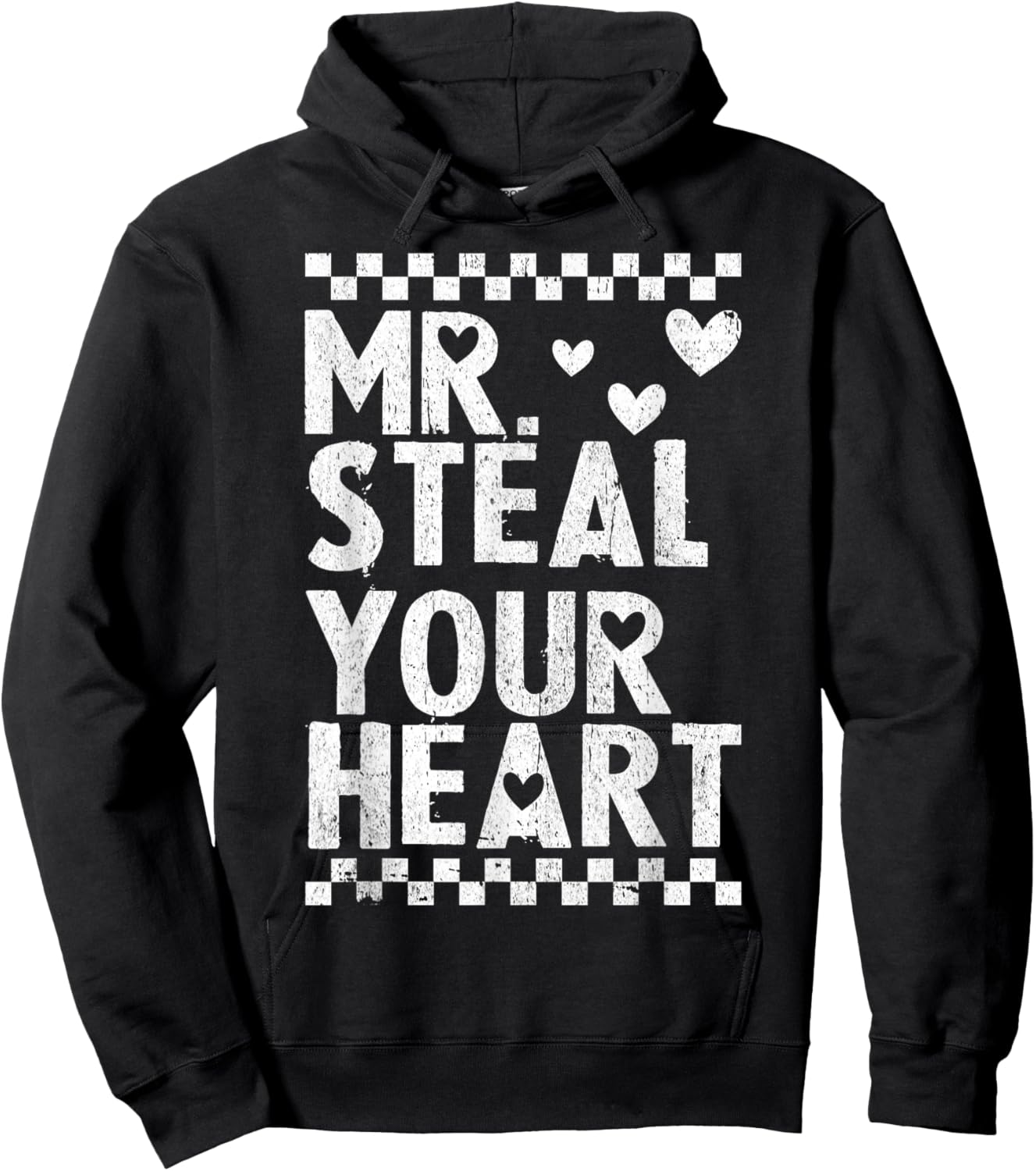 Mr Steal Your Heart for Boys Toddlers Valentine's Day Kids Hoodie - Hoodie | Black