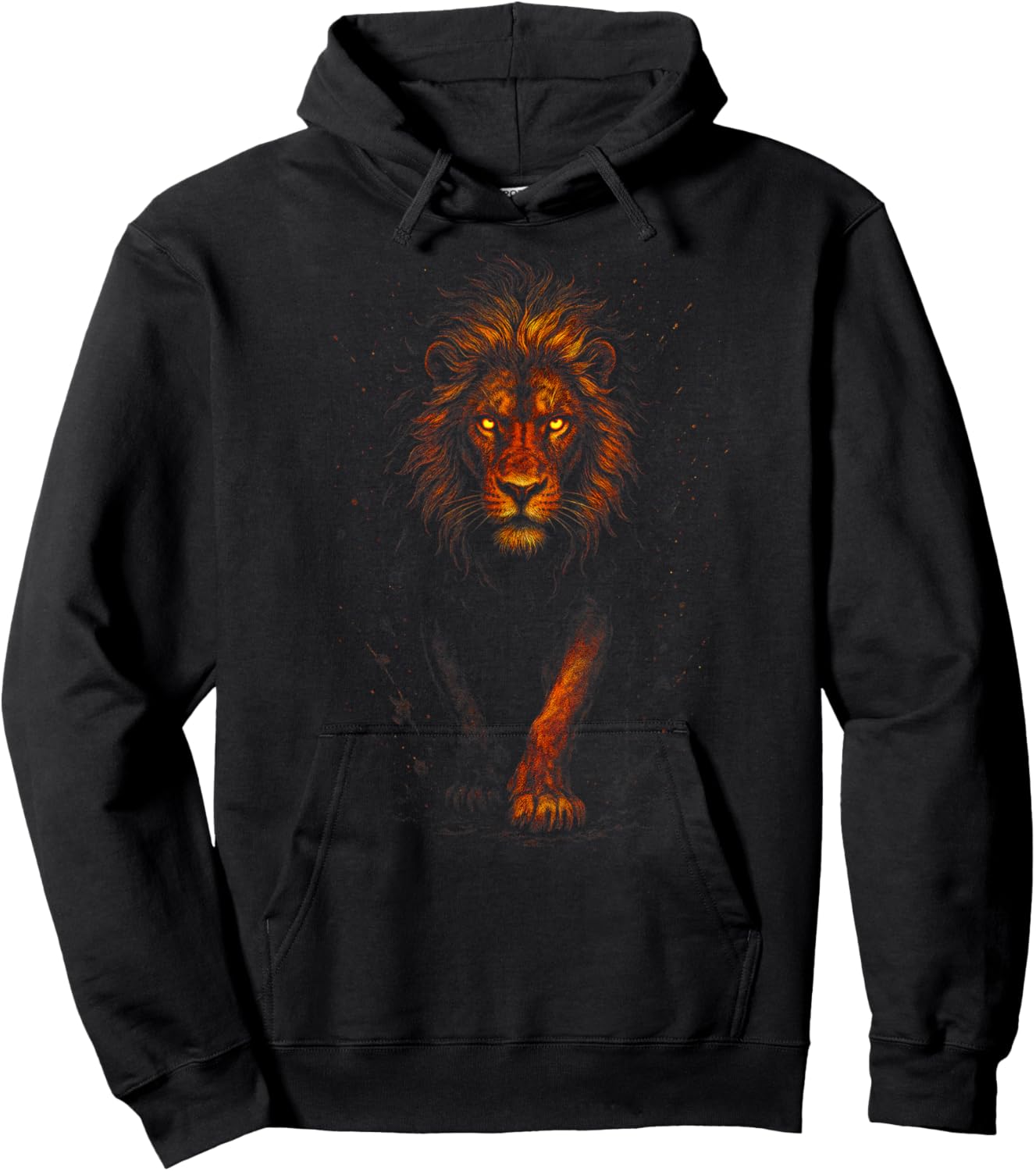 Lion - Artistic King of Animals Hoodie - Hoodie | Black