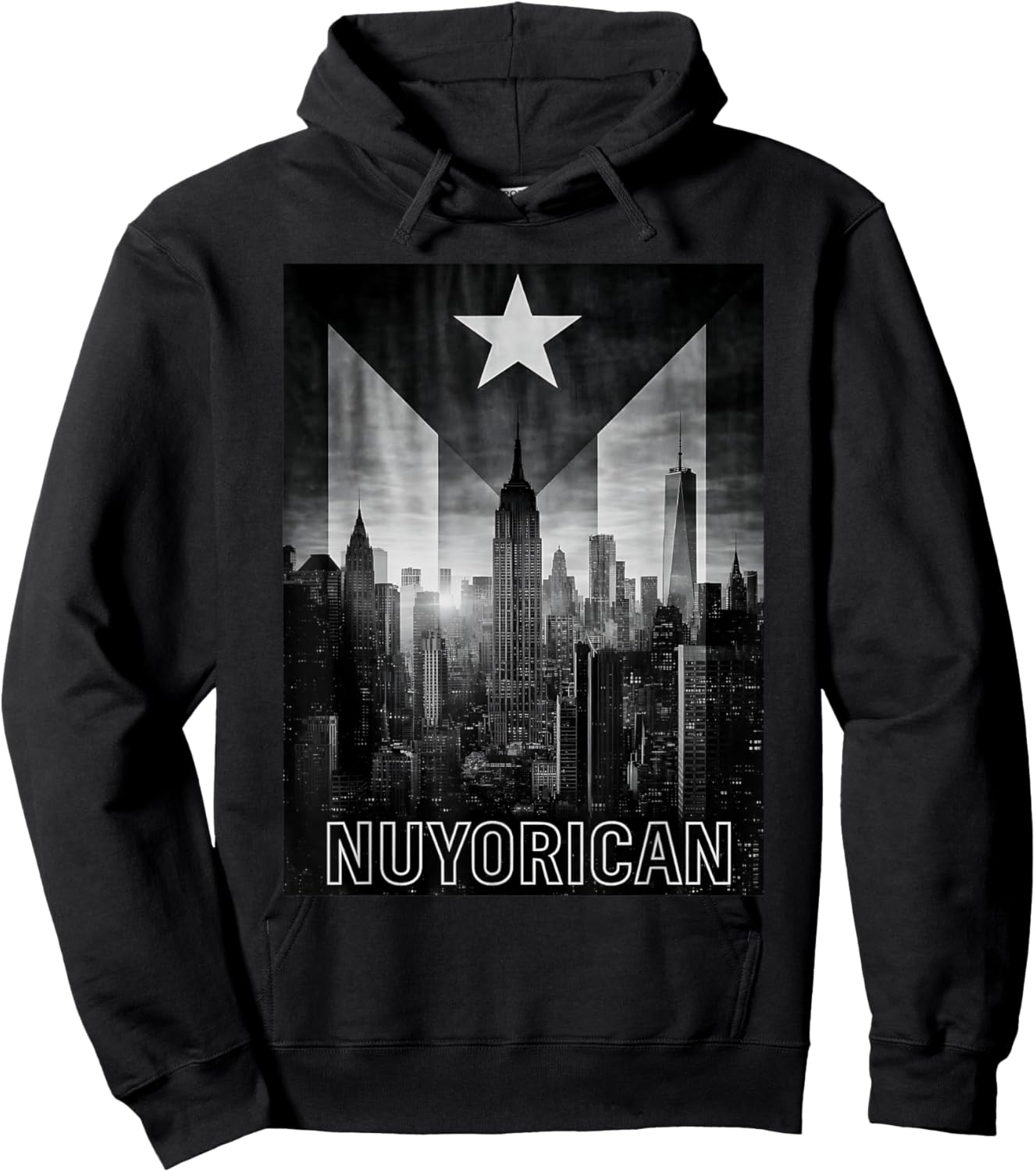 Puerto Rican NY Men Women Taino Flag Puerto Rico Nuyorican Hoodie - Hoodie | Black