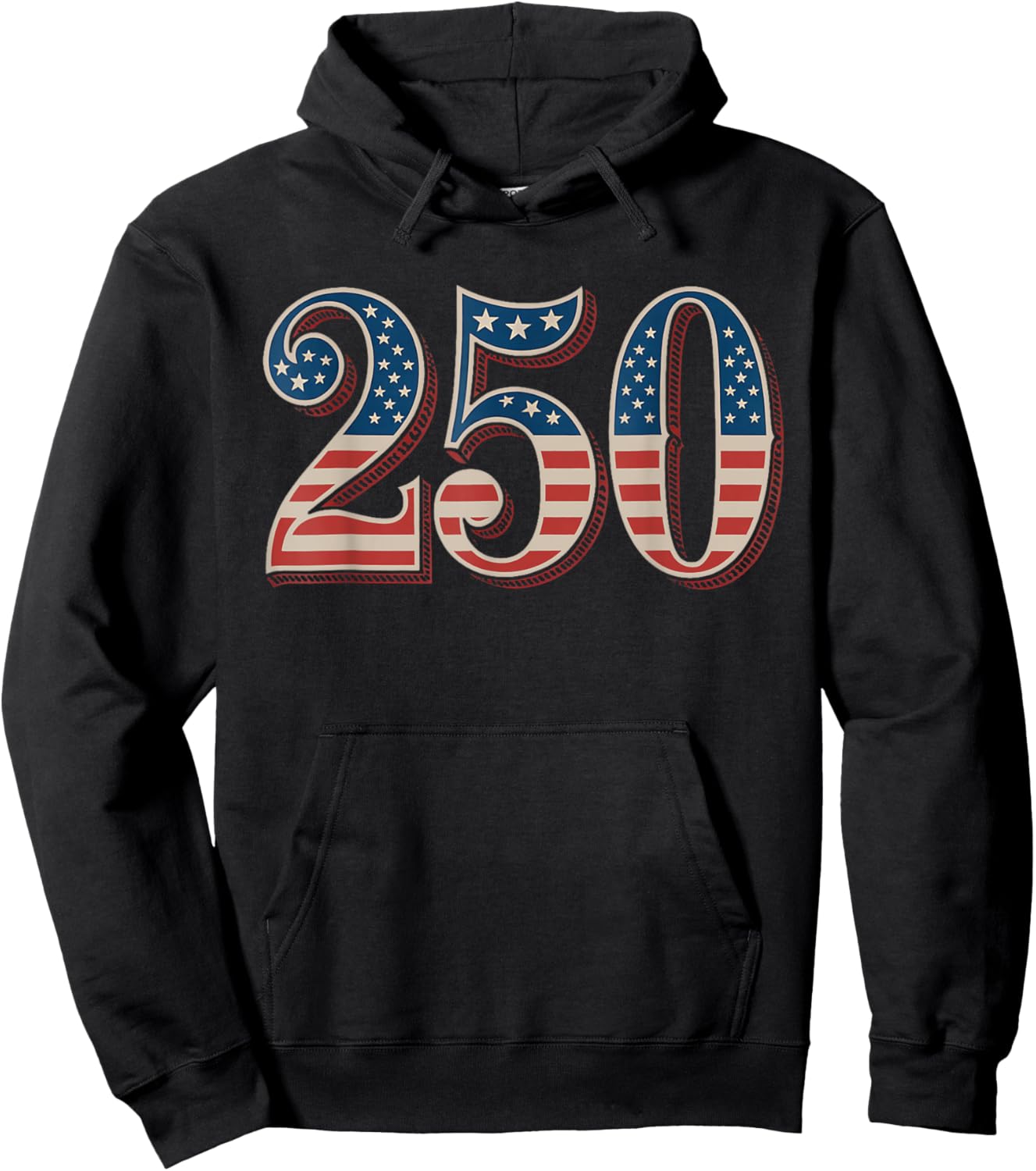 250 Years of Freedom Semiquincentennial 1776-2026 Patriot Hoodie - Hoodie | Black