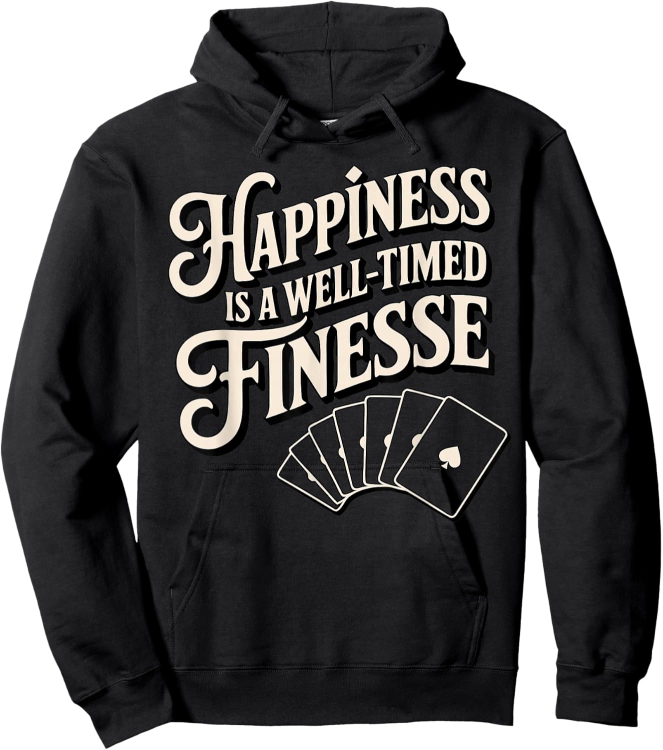 Bridge Player Finesse Contract Bridge Hoodie - Hoodie | Black