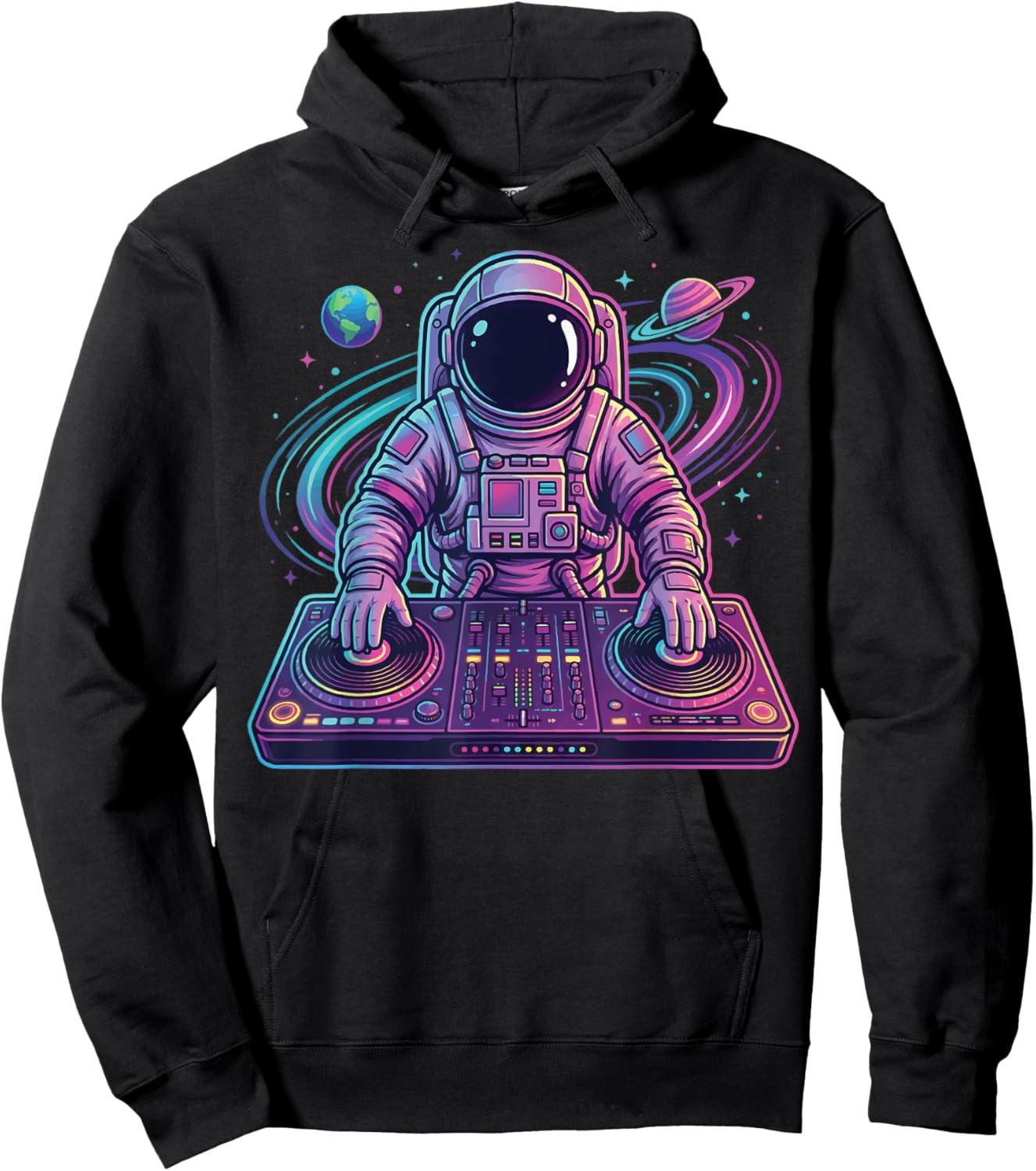 Astronaut DJ in Space Hoodie - Hoodie | Black