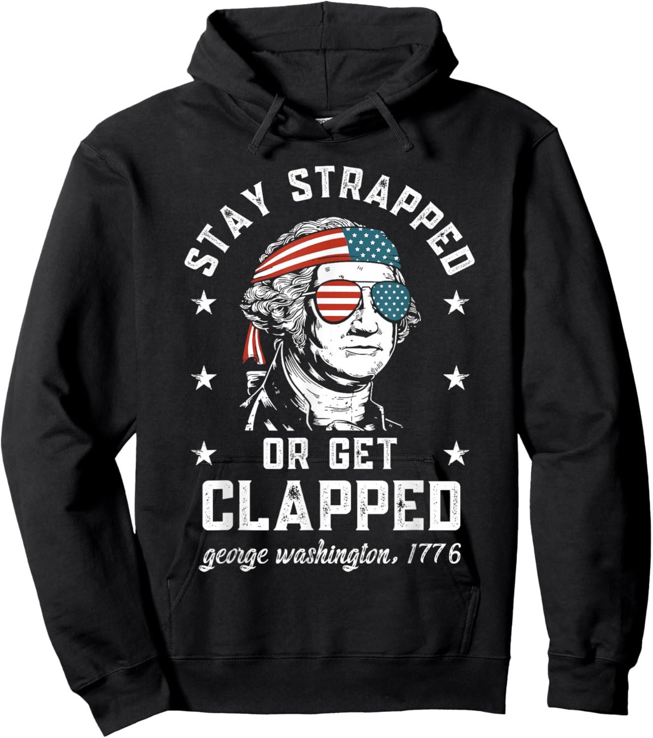 Patriotic Historical Figure USA Freedom Art Hoodie - Hoodie | Black