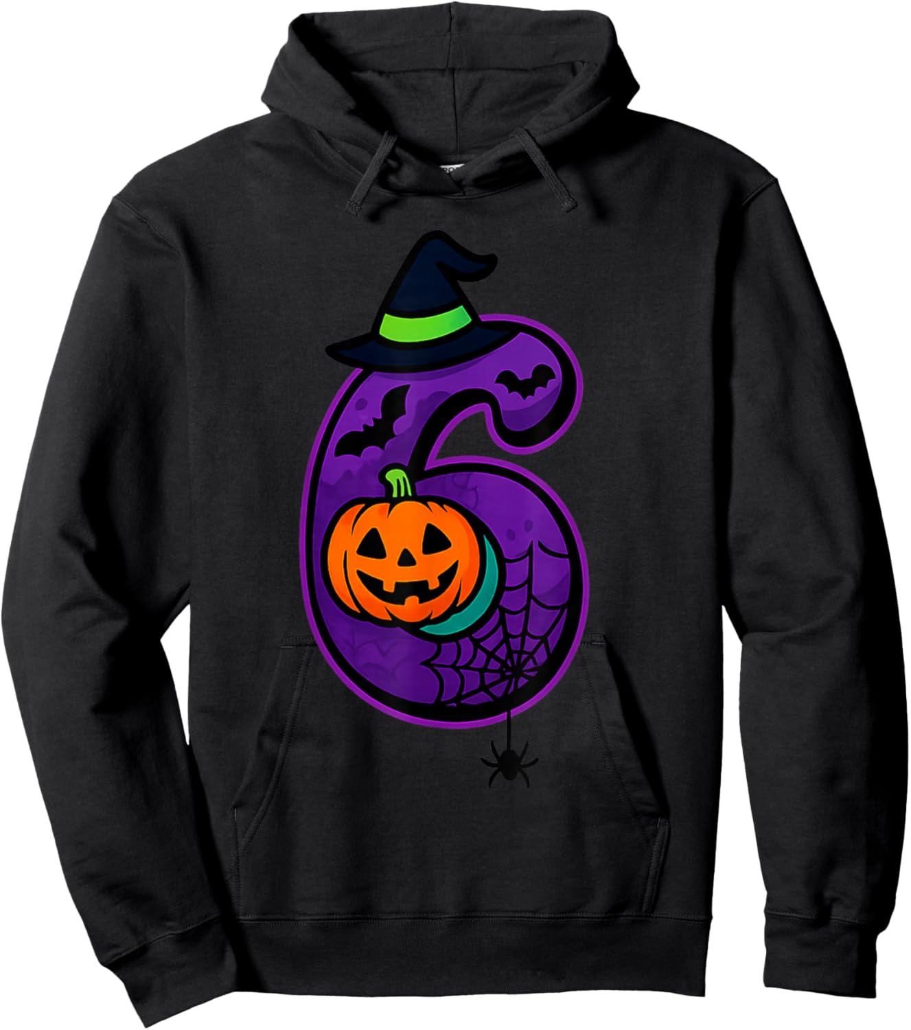 Number 6 Funny Meme Saying 6 7 Six Seven Halloween Hoodie - Hoodie | Black