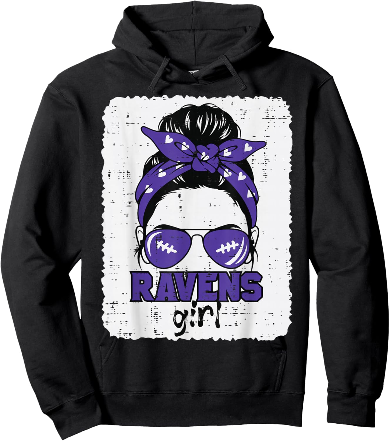 Raven Girl Men Women Kids Boys Girls Youth Teen Hoodie - Hoodie | Black