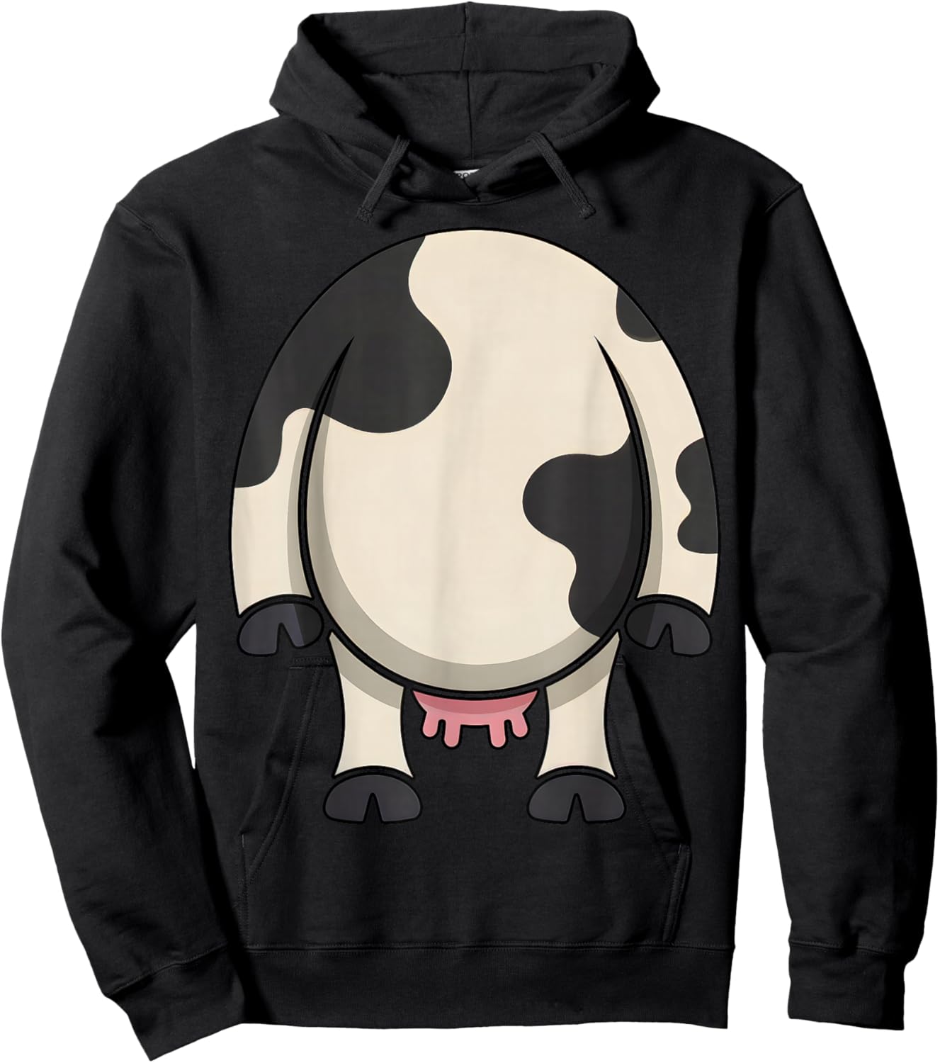 Funny Cow Costume Halloween Farm Animal Party Hoodie - Hoodie | Black