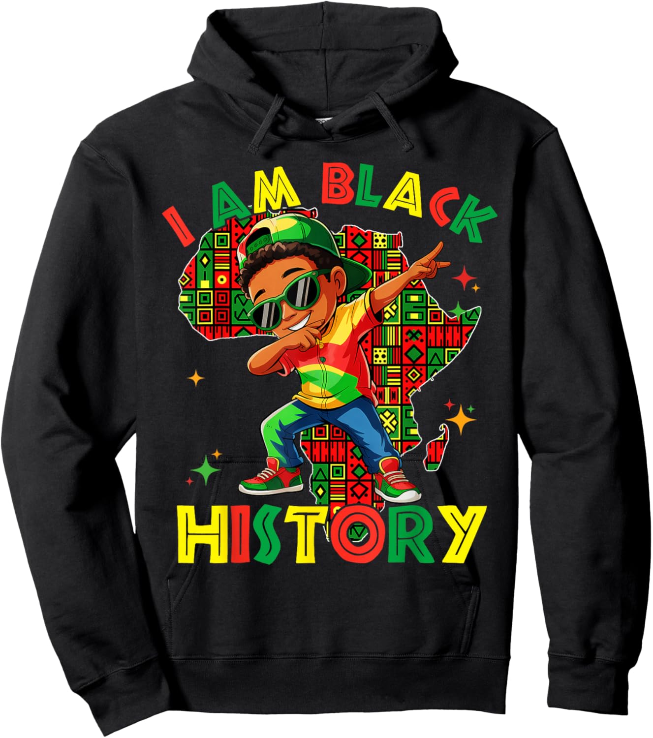 I'm Black History Month Shirt Boys Kids African American Hoodie - Hoodie | Black