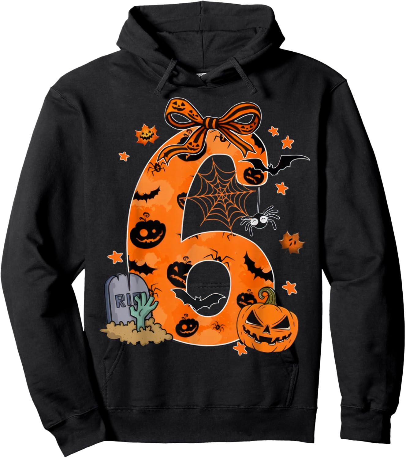 Fun Six Seven 6 7 Meme Design Couples Halloween Hoodie - Hoodie | Black