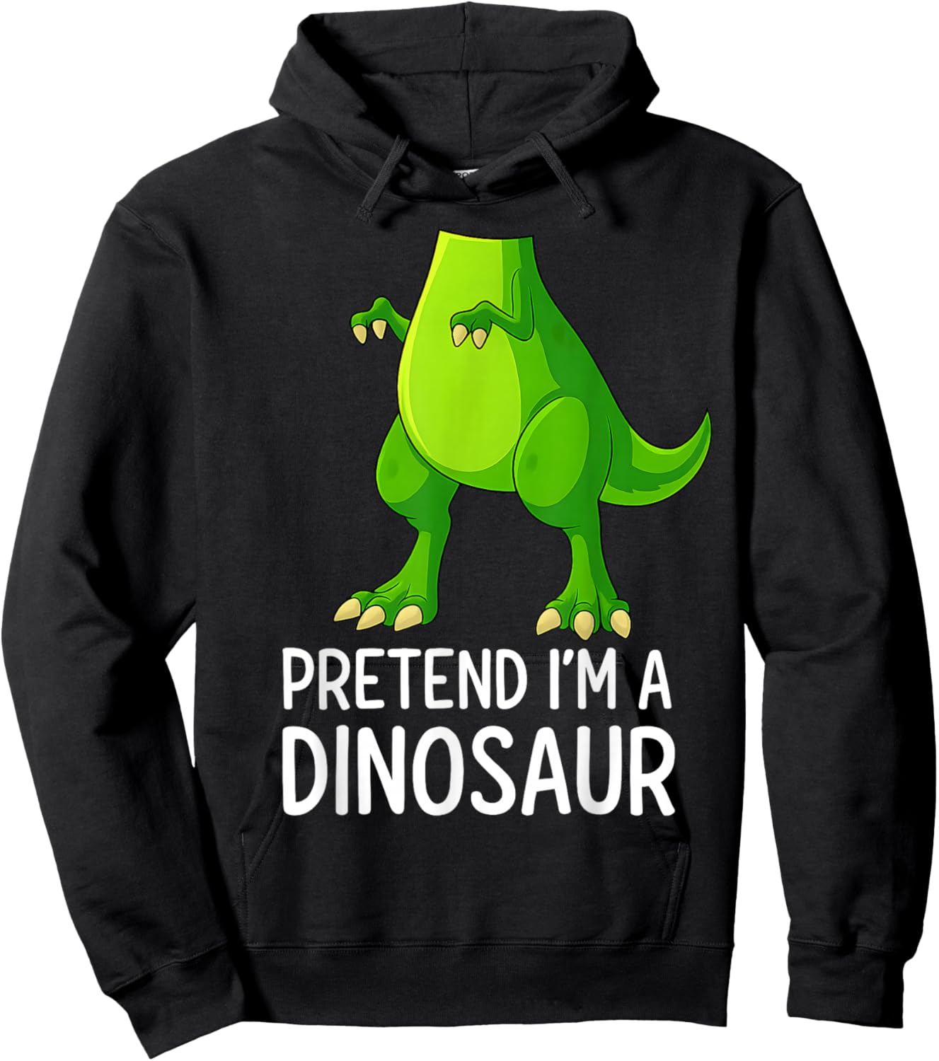 Pretend I’m a Dinosaur Costume Halloween Hoodie - Hoodie | Black
