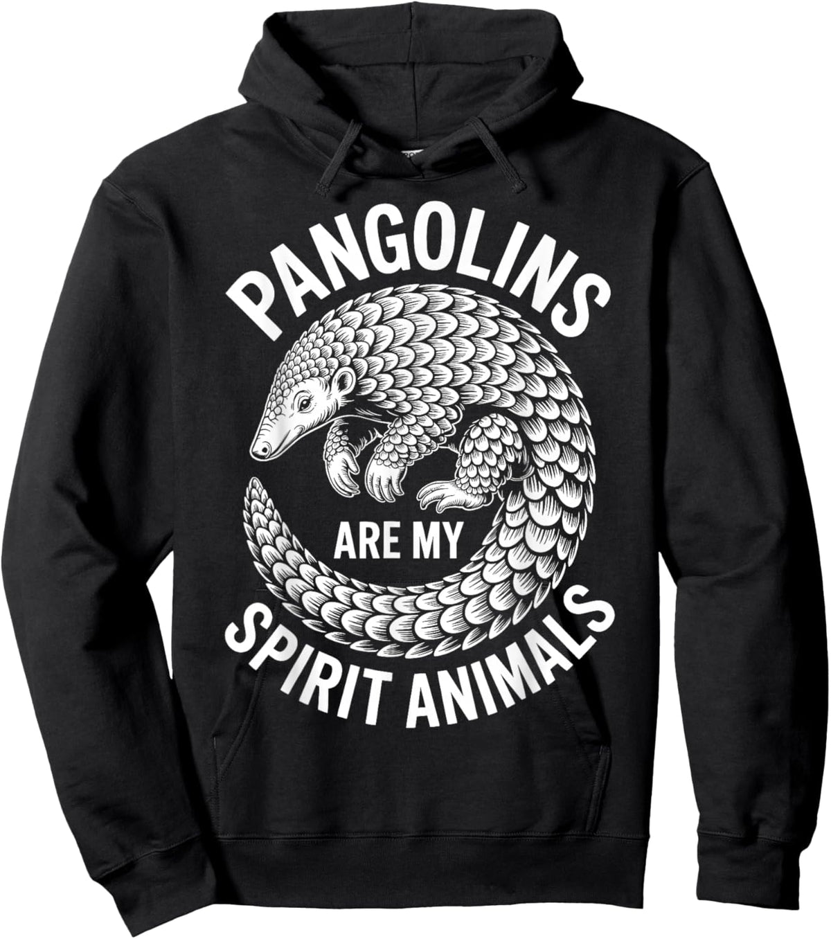 Pangolins Spirit Animals Funny Pangolin Hoodie - Hoodie | Black