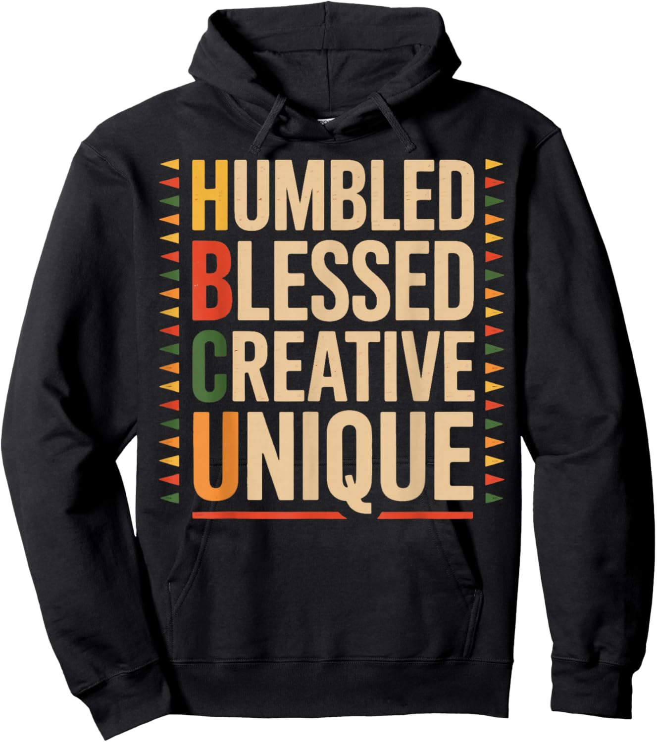Humbled Blessed Creative Juneteenth School Historical HBCU Hoodie - Hoodie | Black