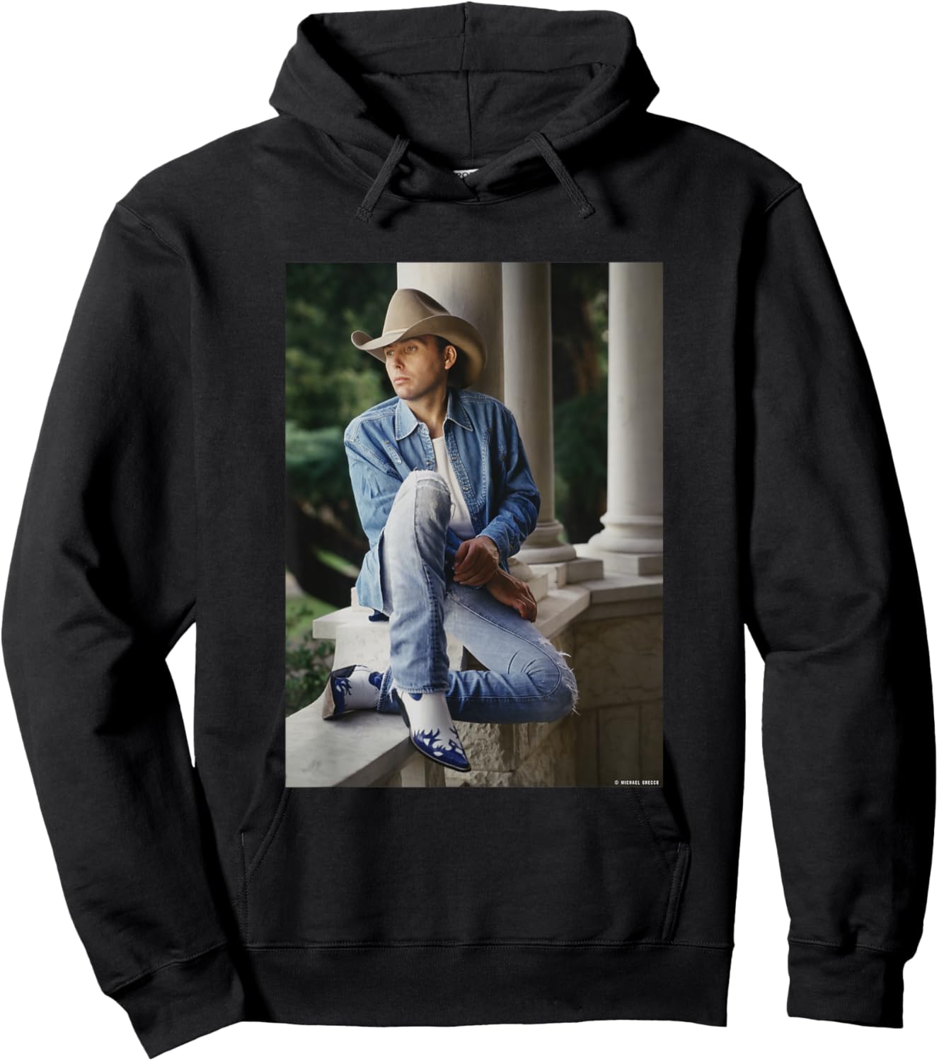 Dwight Yoakam US Singer Songwriter by Michael Grecco Hoodie - Hoodie | Black