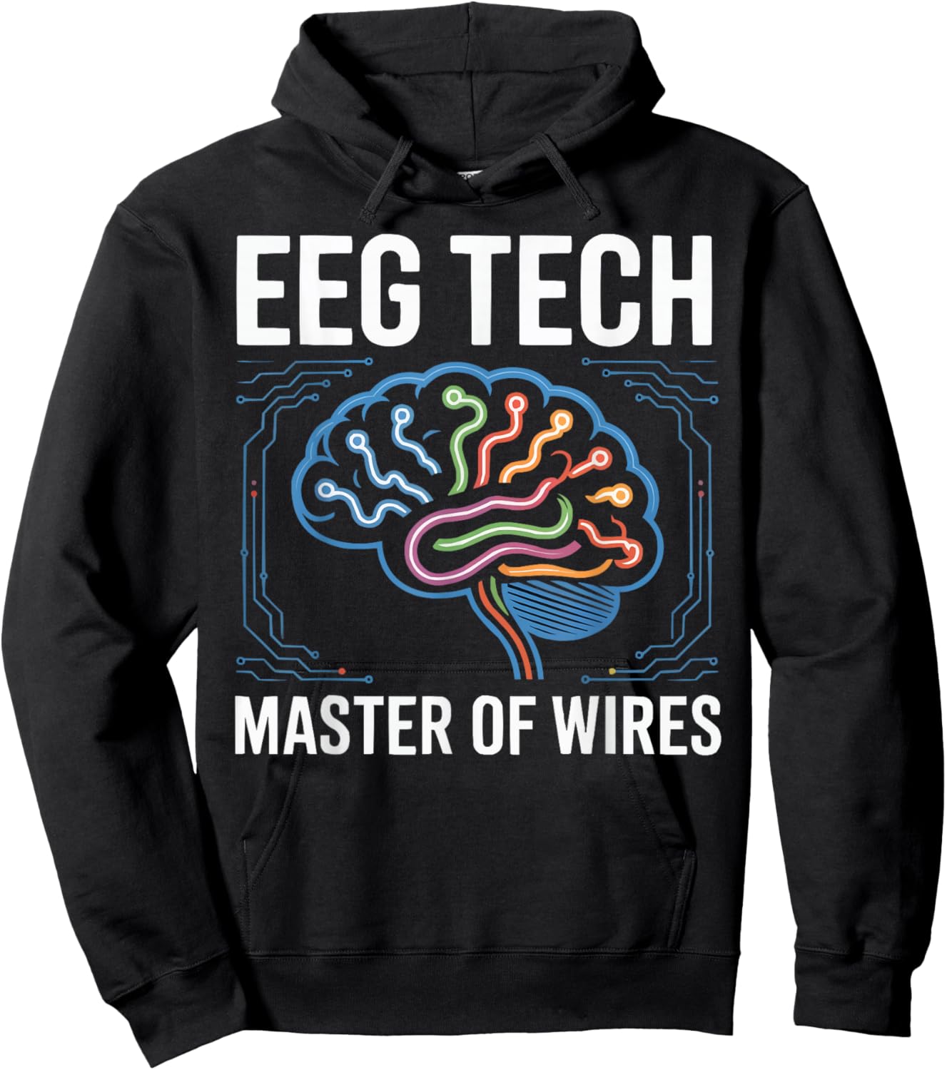 EEG Tech Brainwave Electroencephalographic Technician Hoodie - Hoodie | Black