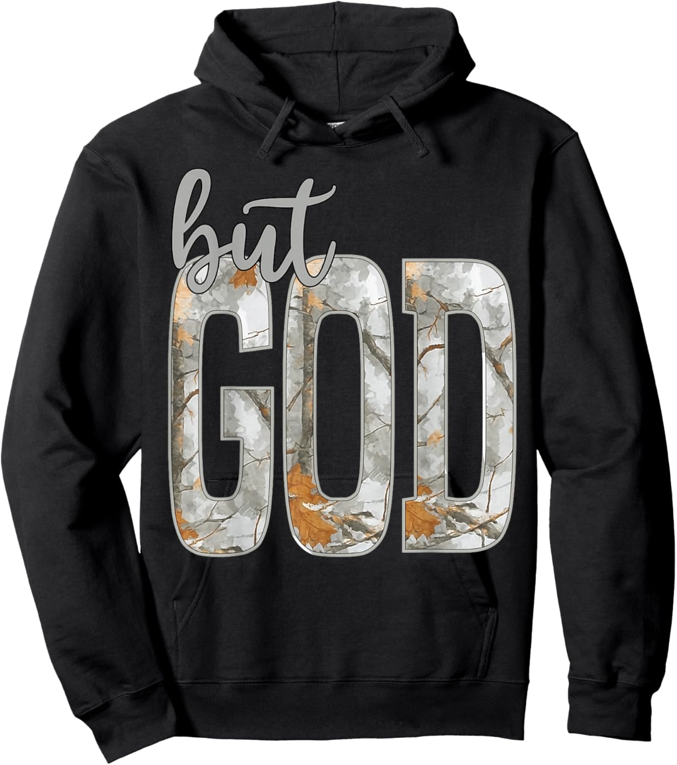Jesus But God Camo Christian Cross God Faith Bible Religious Hoodie - Hoodie | Black