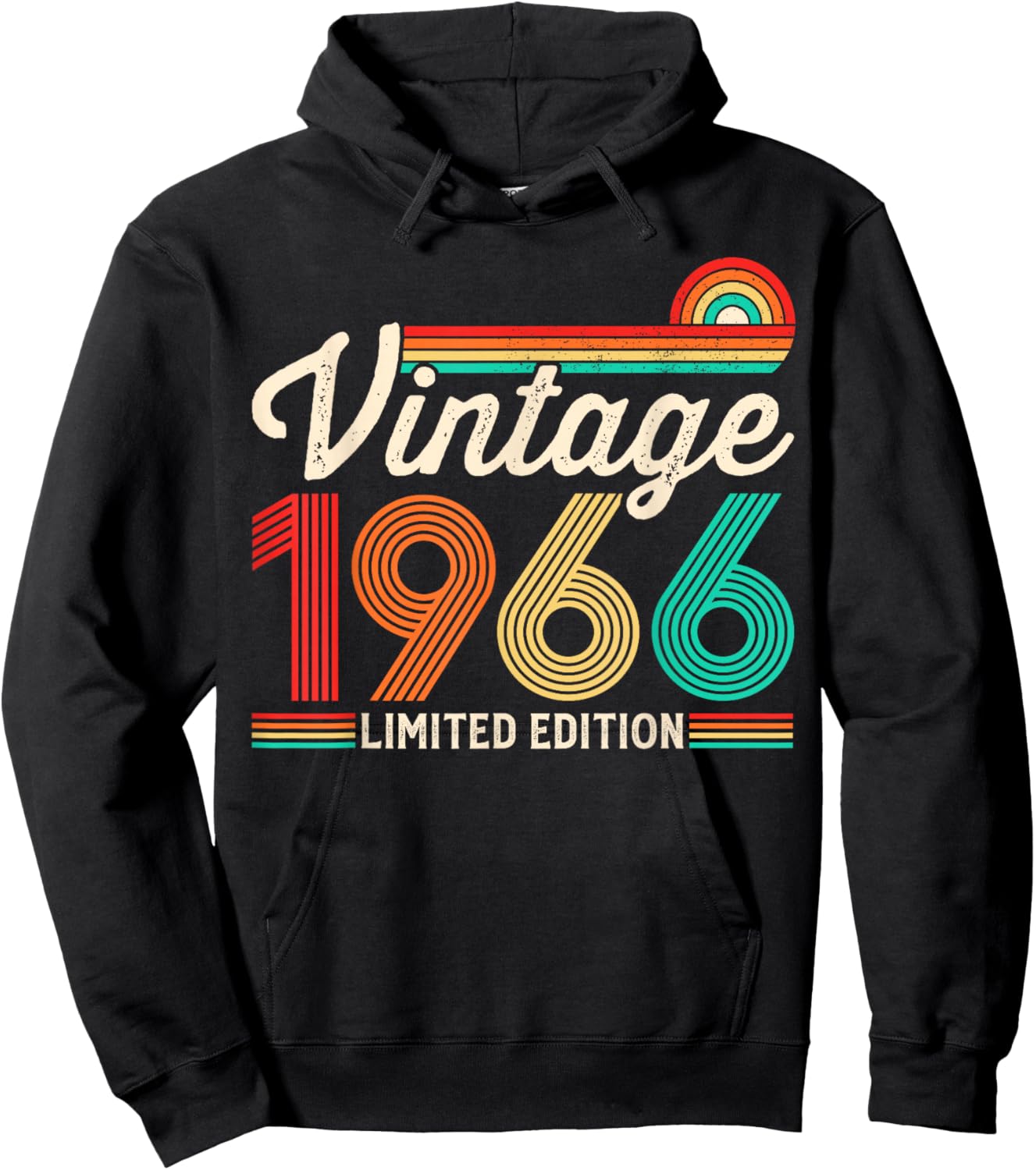 60 Years Old Vintage 1966 Limited Edition 60th Birthday Hoodie - Hoodie | Black
