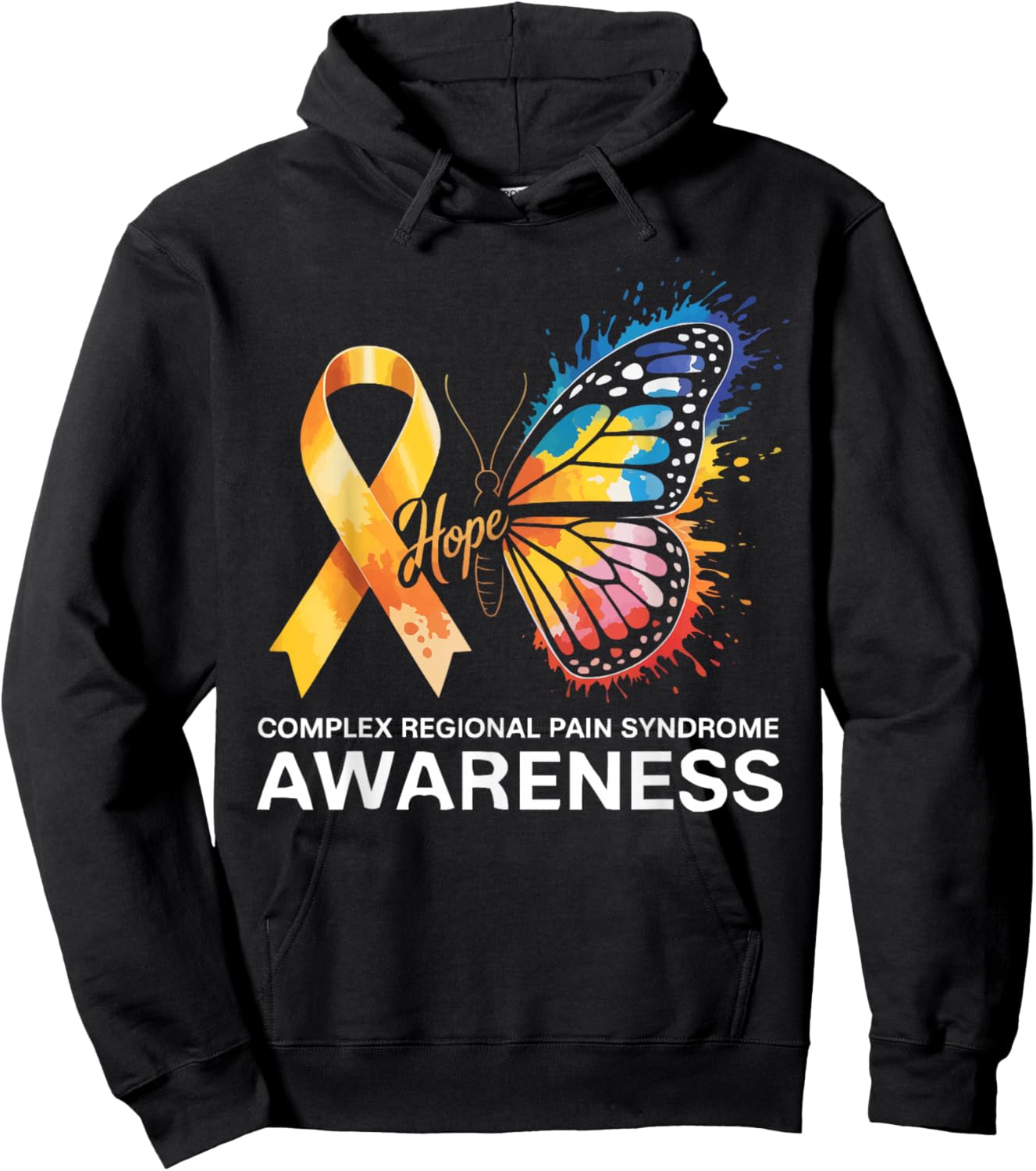 Complex Regional Pain Syndrome CRPS Awareness Hoodie - Hoodie | Black