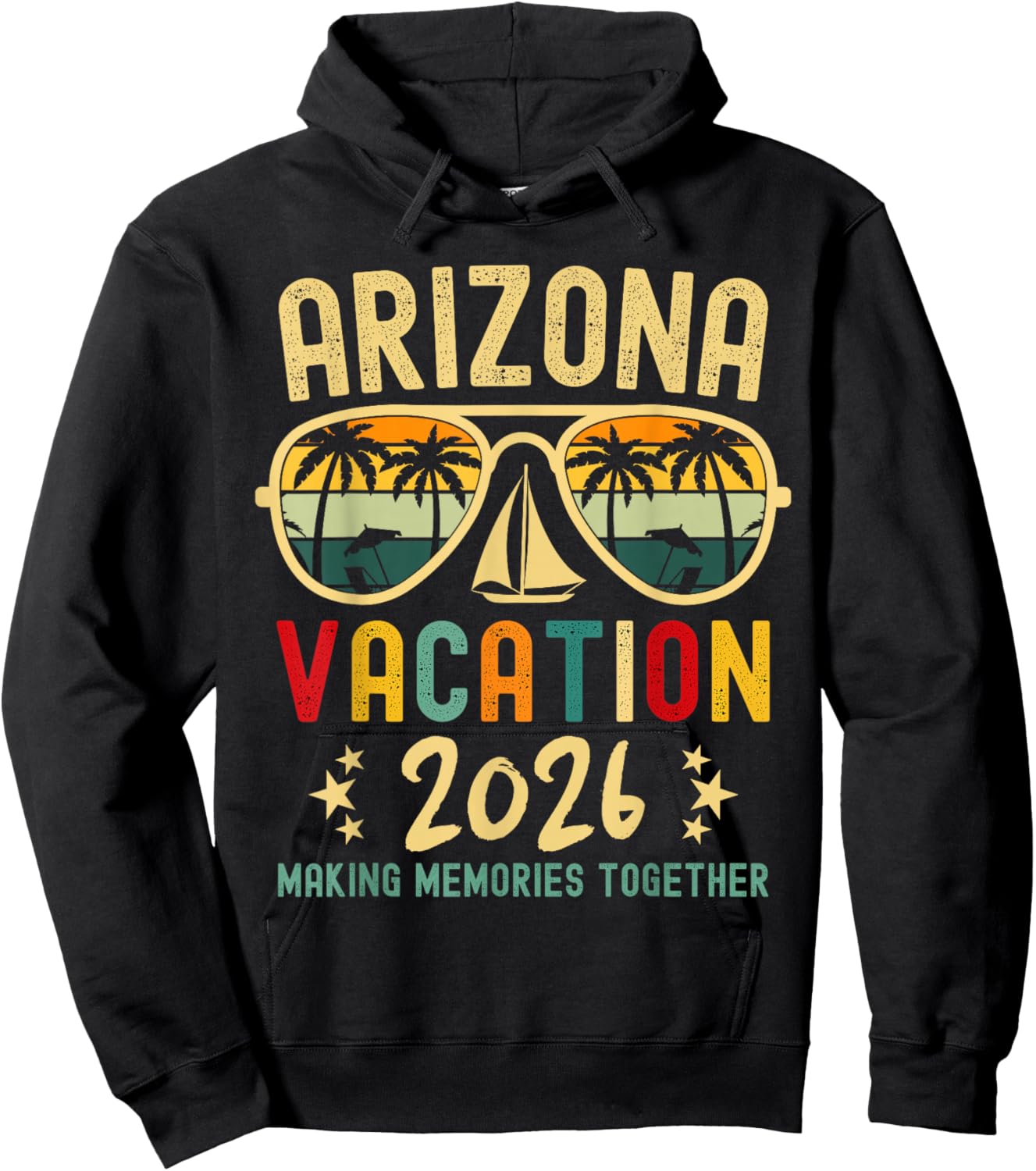Arizona Vacation Squad 2026 Family Friends Matching Group Hoodie - Hoodie | Black