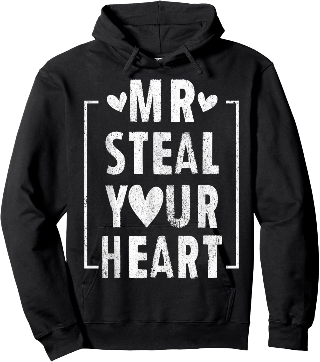 Mr Steal Your Heart for Boys Toddlers Valentine's Day Kids Hoodie - Hoodie | Black