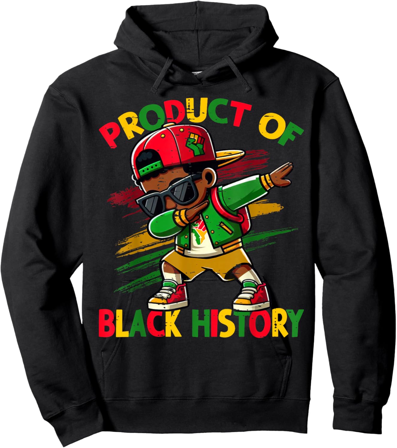 Black Historical Month Dabbing Boy Product of Black History Hoodie - Hoodie | Black