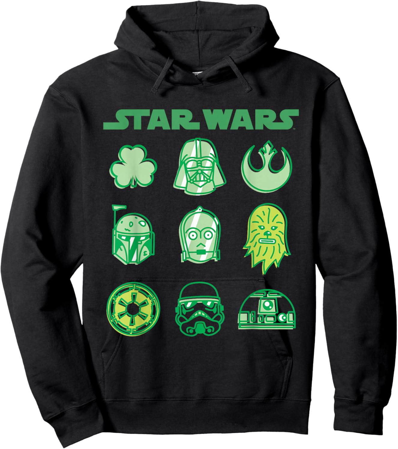 Star Wars A New Hope Holiday Icons Featuring Darth Vader Hoodie - Hoodie | Black