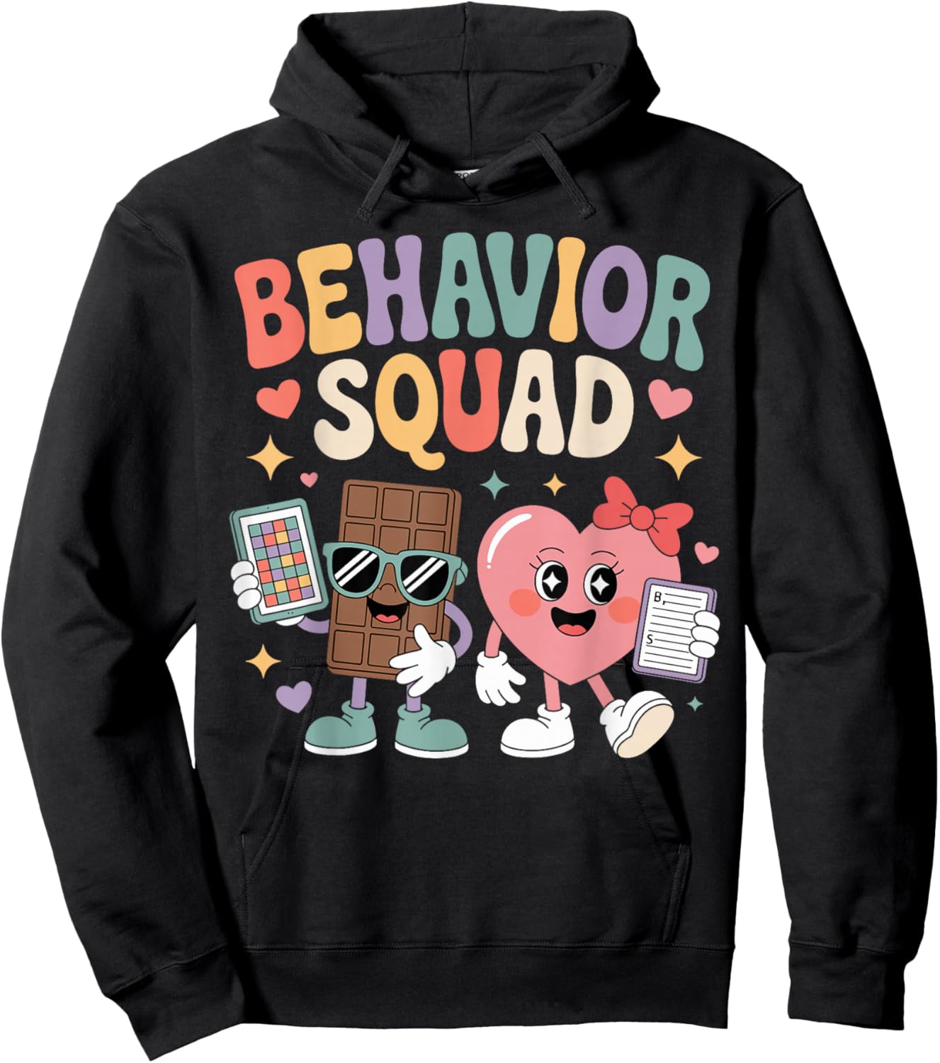Behavior Squad Behavioral Analysis Tech Valentines Day Hoodie - Hoodie | Black