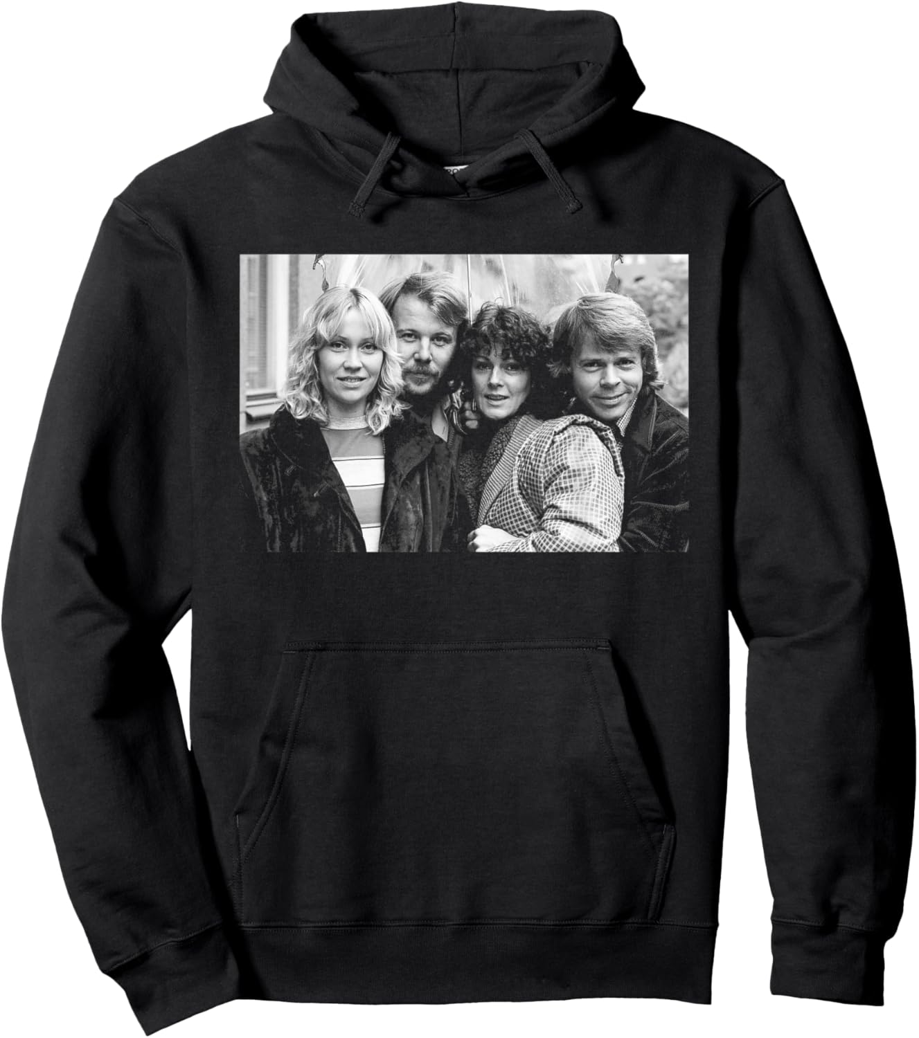 ABBA Swedish Pop Group Portrait Arrival Promo 1976 Hoodie - Hoodie | Black