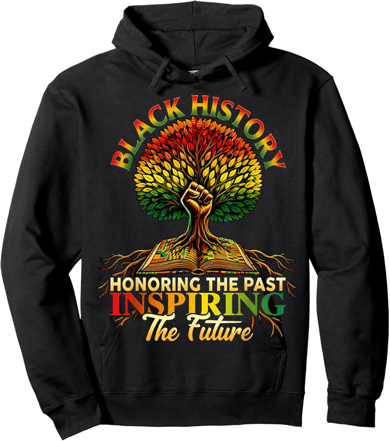 Honoring Past Inspiring Future Black History Month Tree Hoodie - Hoodie | Black