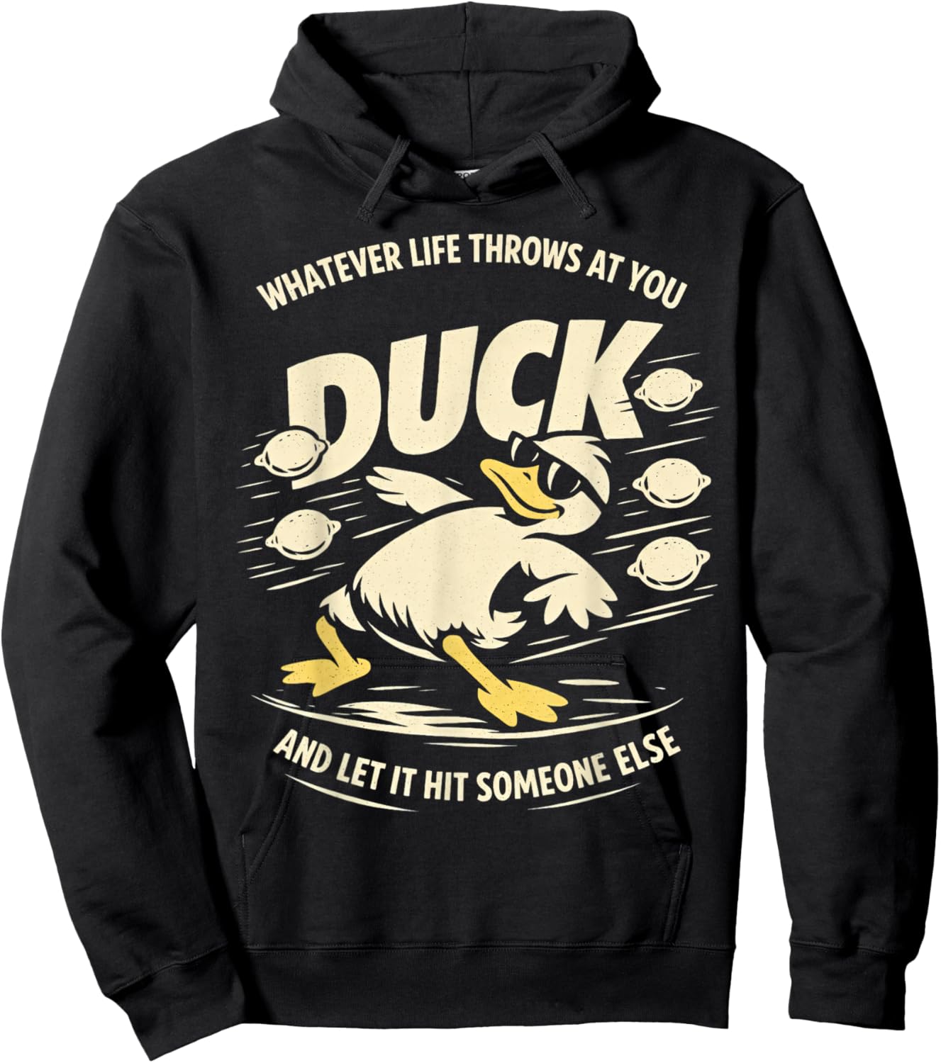Funny Duck Lemons Men Women Kids Hoodie - Hoodie | Black