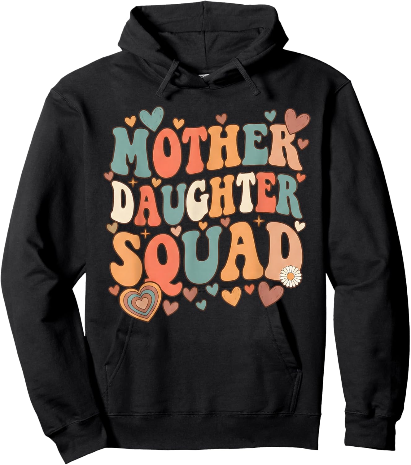 Mother Daughter Squad Matching Mothers Day Daughter Mommy Hoodie - Hoodie | Black