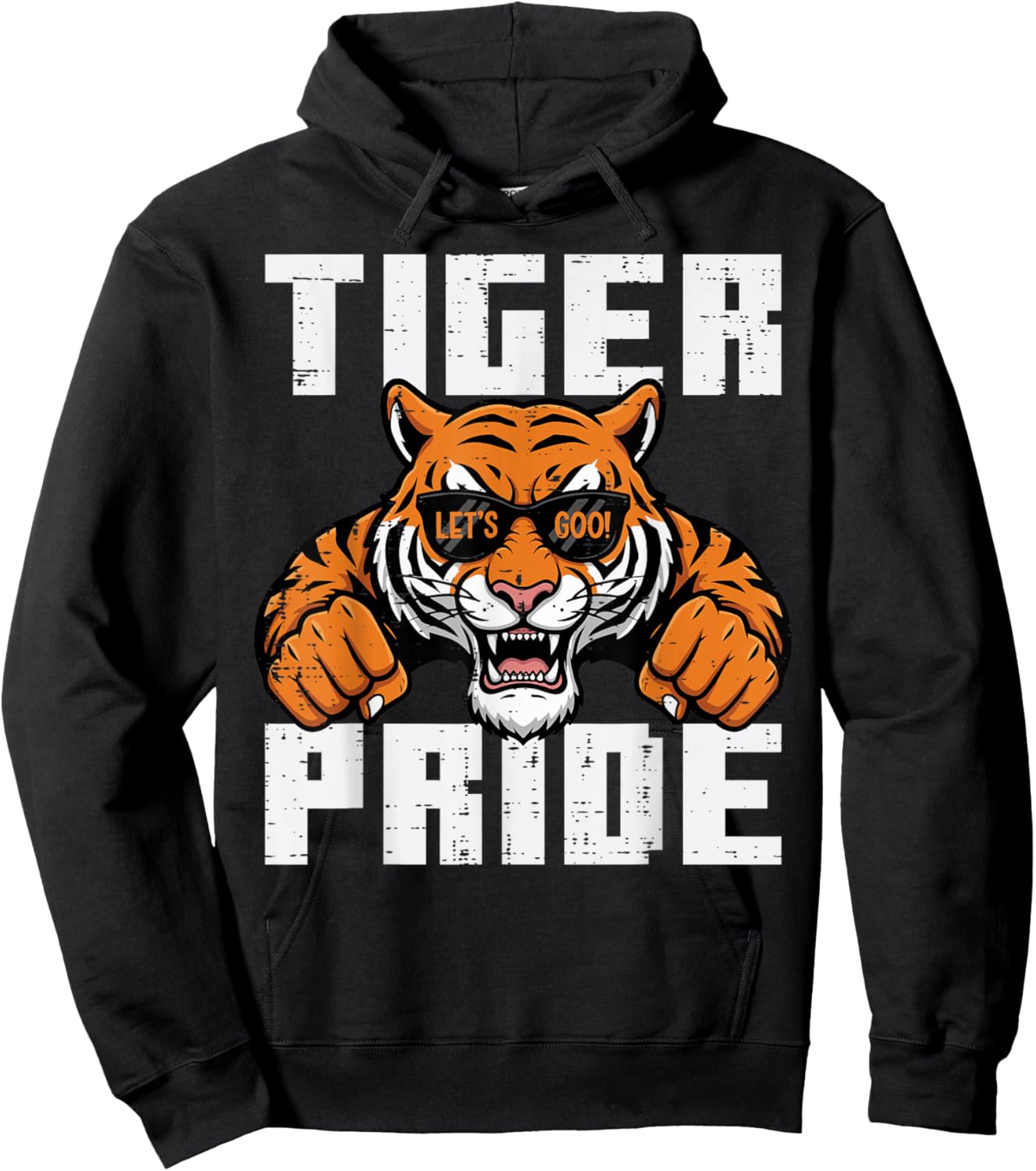 Tiger Women Kids Men Boys Girls Youth Teen Hoodie - Hoodie | Black