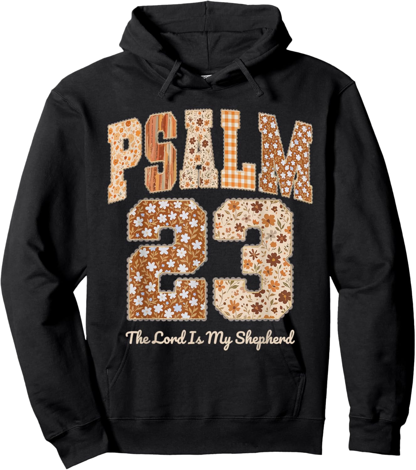 Psalm 23 Bible Verse Religious Christian Hoodie - Hoodie | Black
