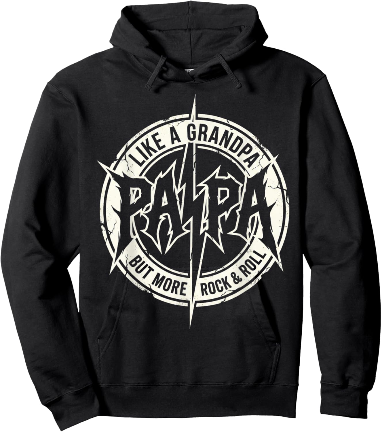 Grandpa Music Lover Vintage Style Hoodie - Hoodie | Black