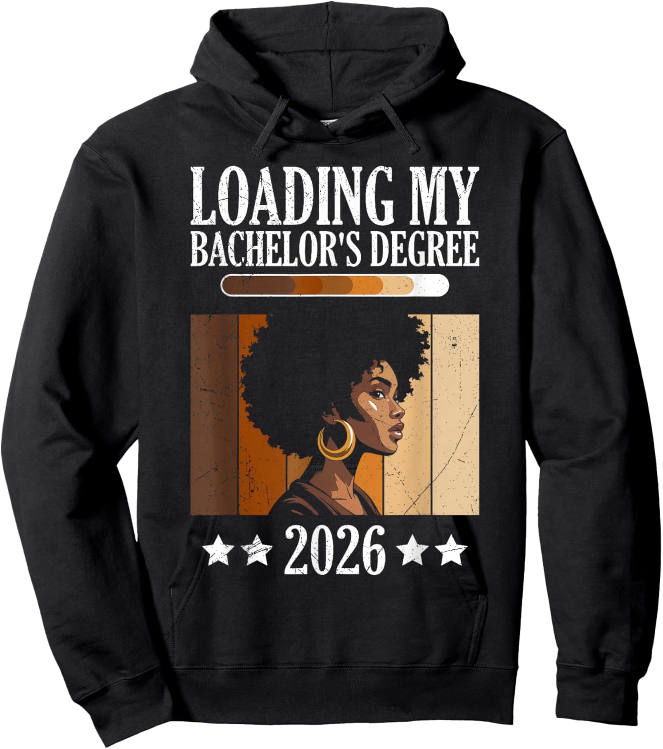 Bachelor's Loading My Bachelor's Degree Funny Bachelor's Hoodie - Hoodie | Black